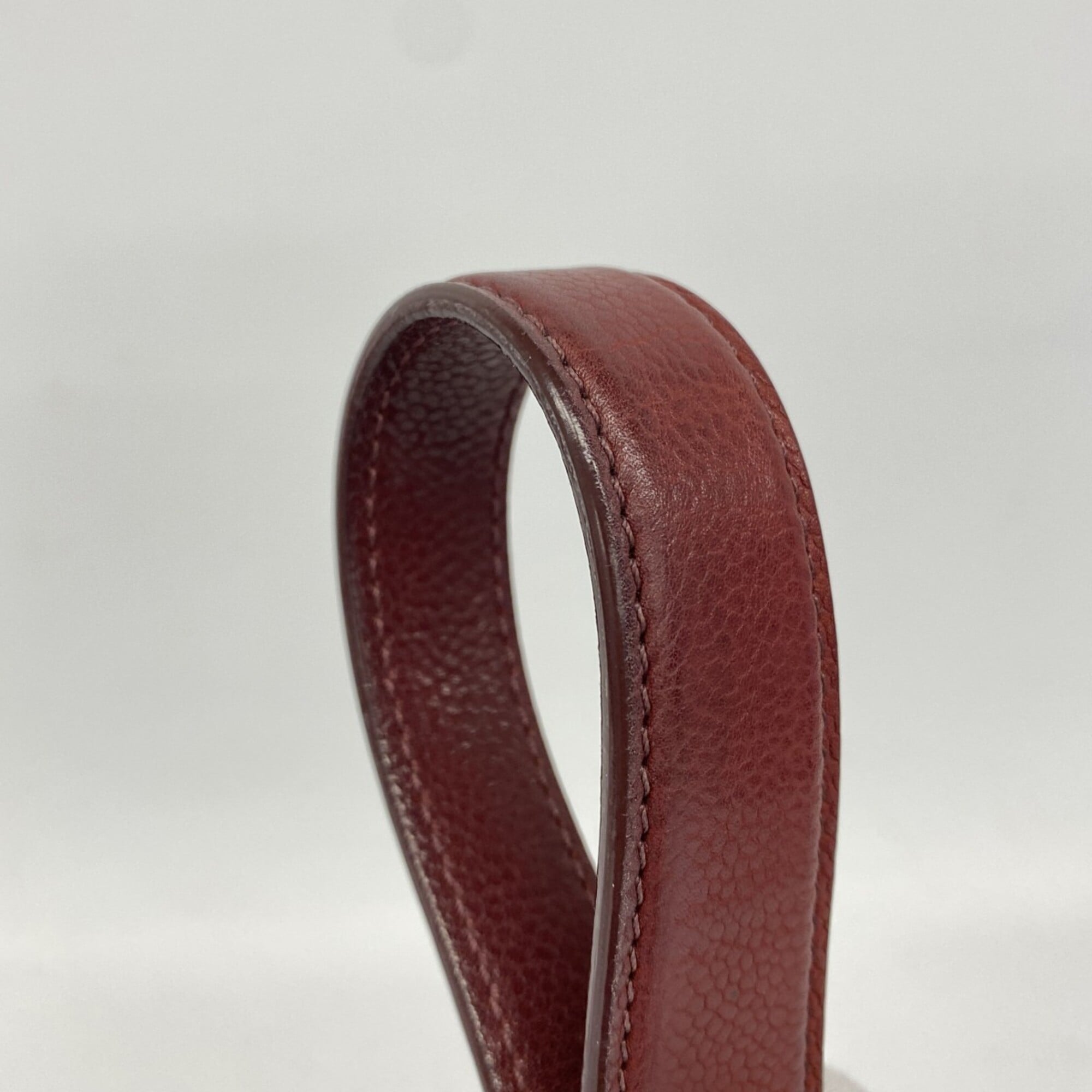 Chanel Bordeaux Grained Calfskin Shoulder Bag (Pre-Owned)