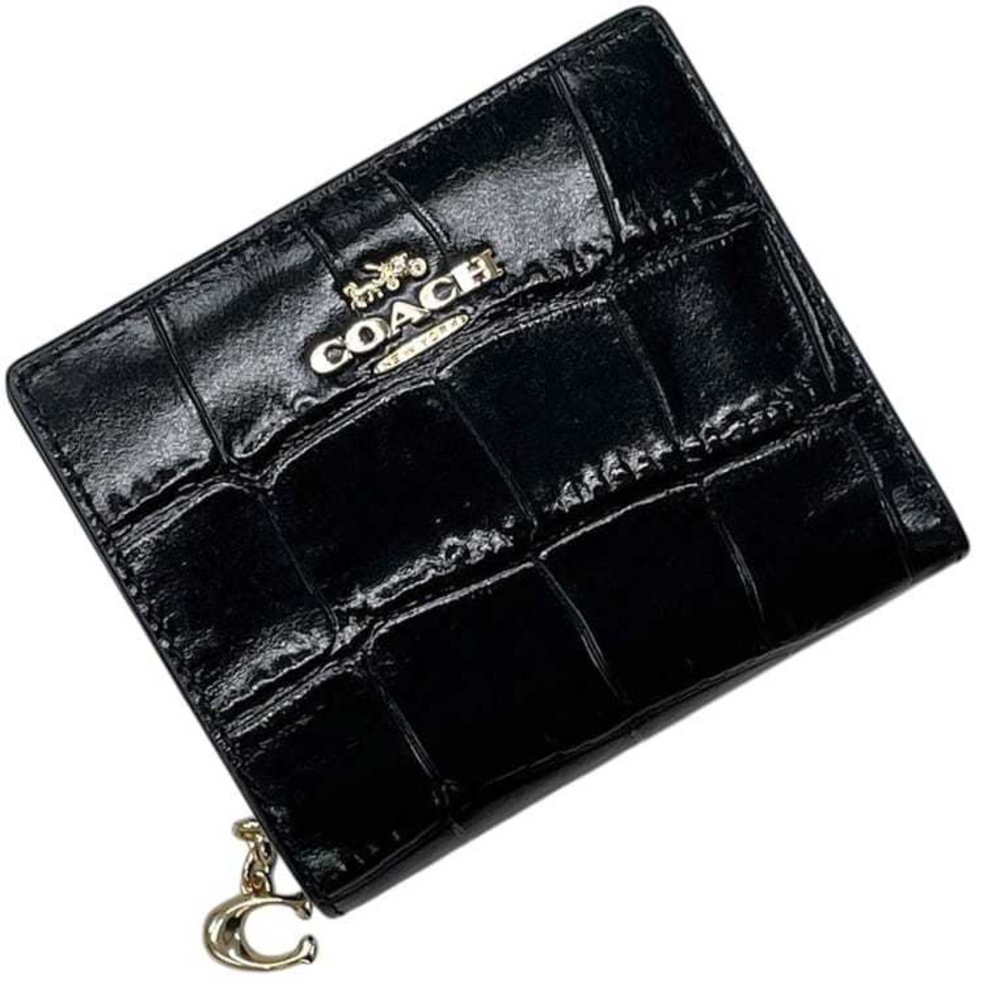 Coach Black Leather Wallet (Bi-Fold) (Pre-Owned)