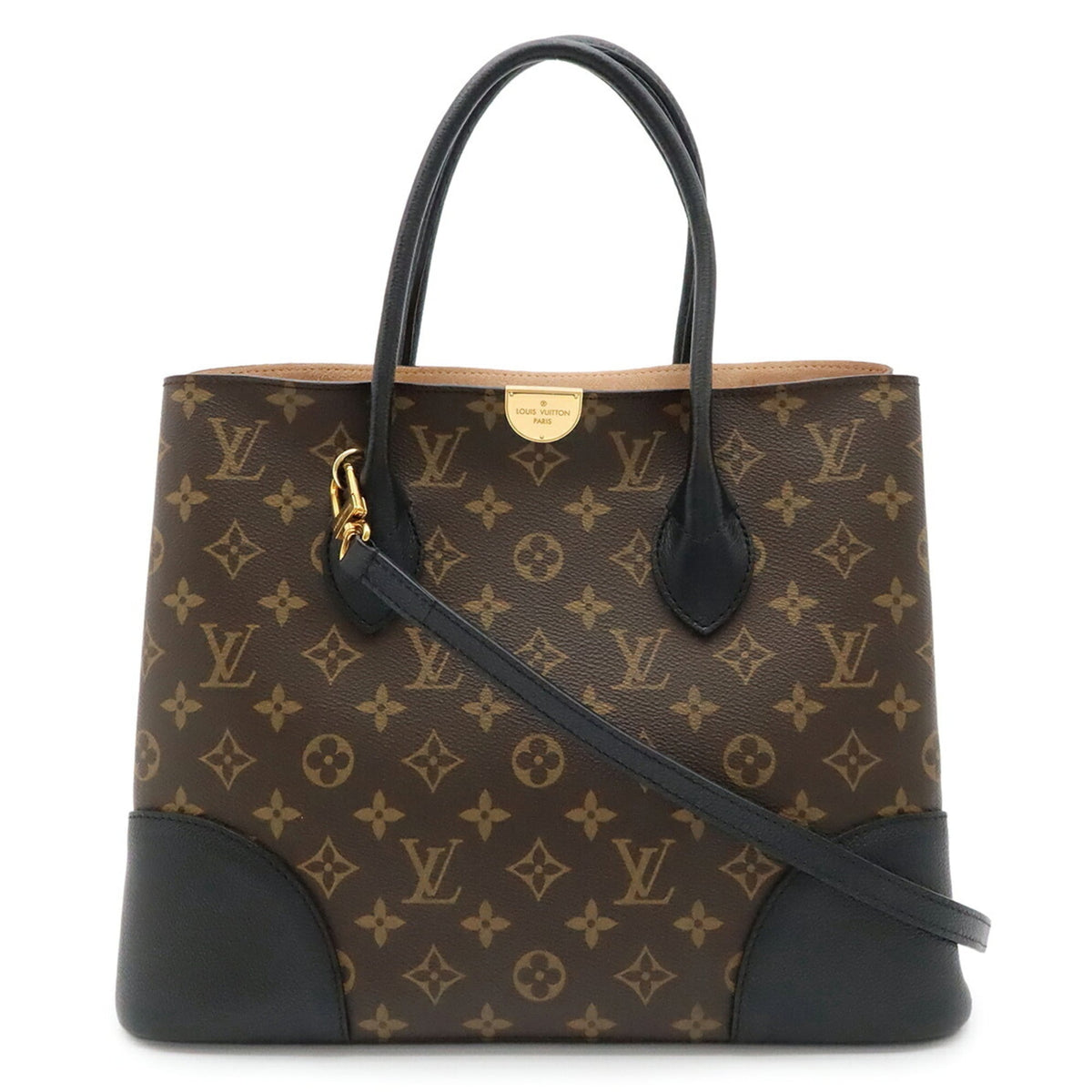 Louis Vuitton Brown Monogram Canvas Handbag Shoulder Bag (Pre-Owned)