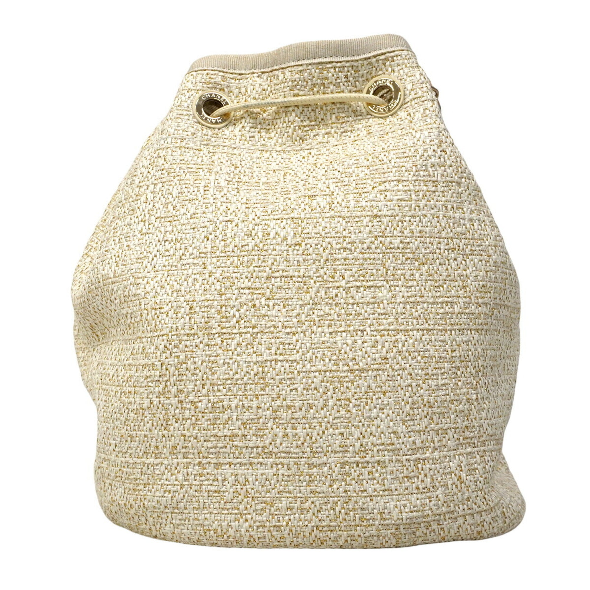 Chanel Gold Ivory Shoulder Bag (Pre-Owned)