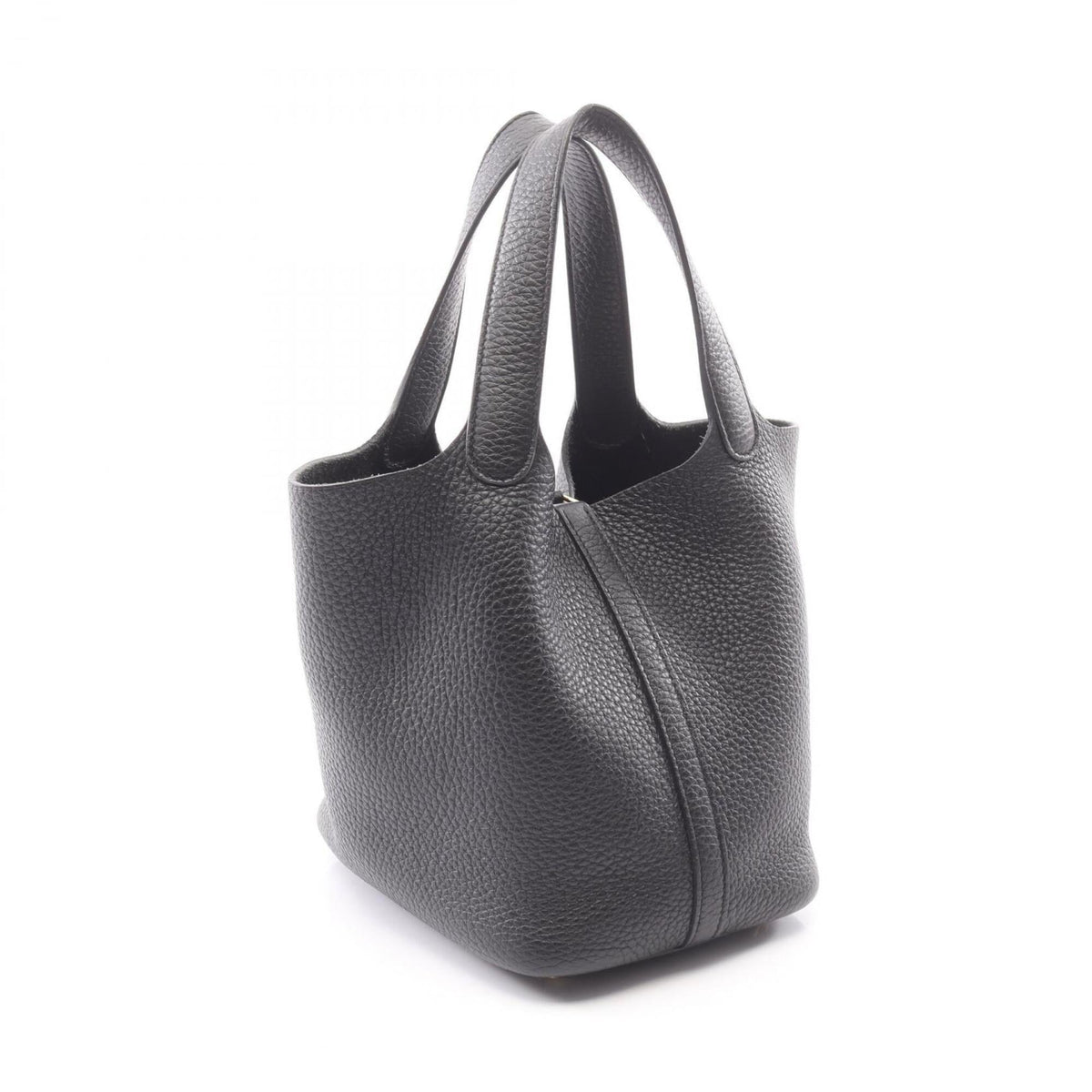 Hermes Black Taurillon Clemence Leather Leather Handbag (Pre-Owned)
