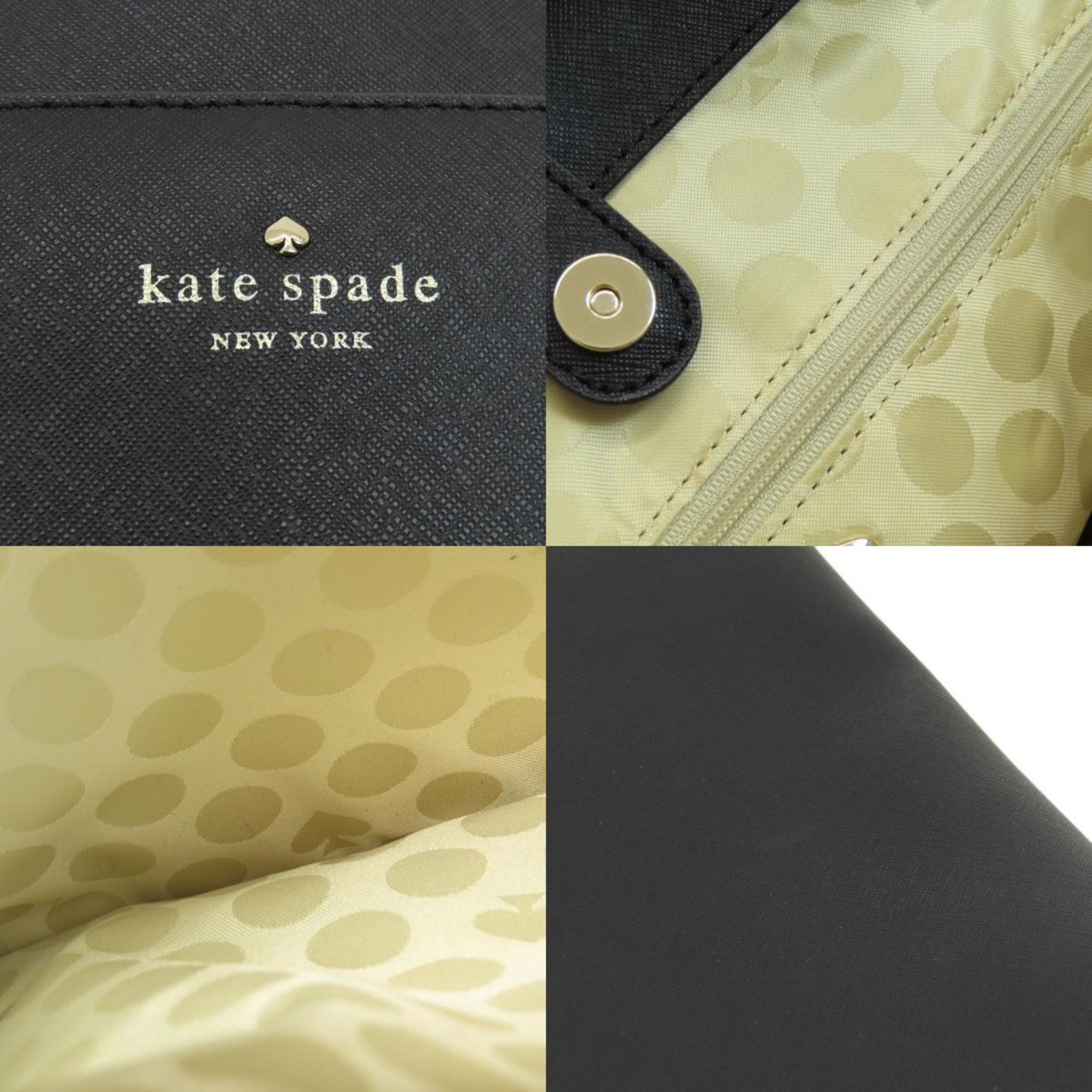 Kate Spade Black Leather Tote Bag (Pre-Owned)