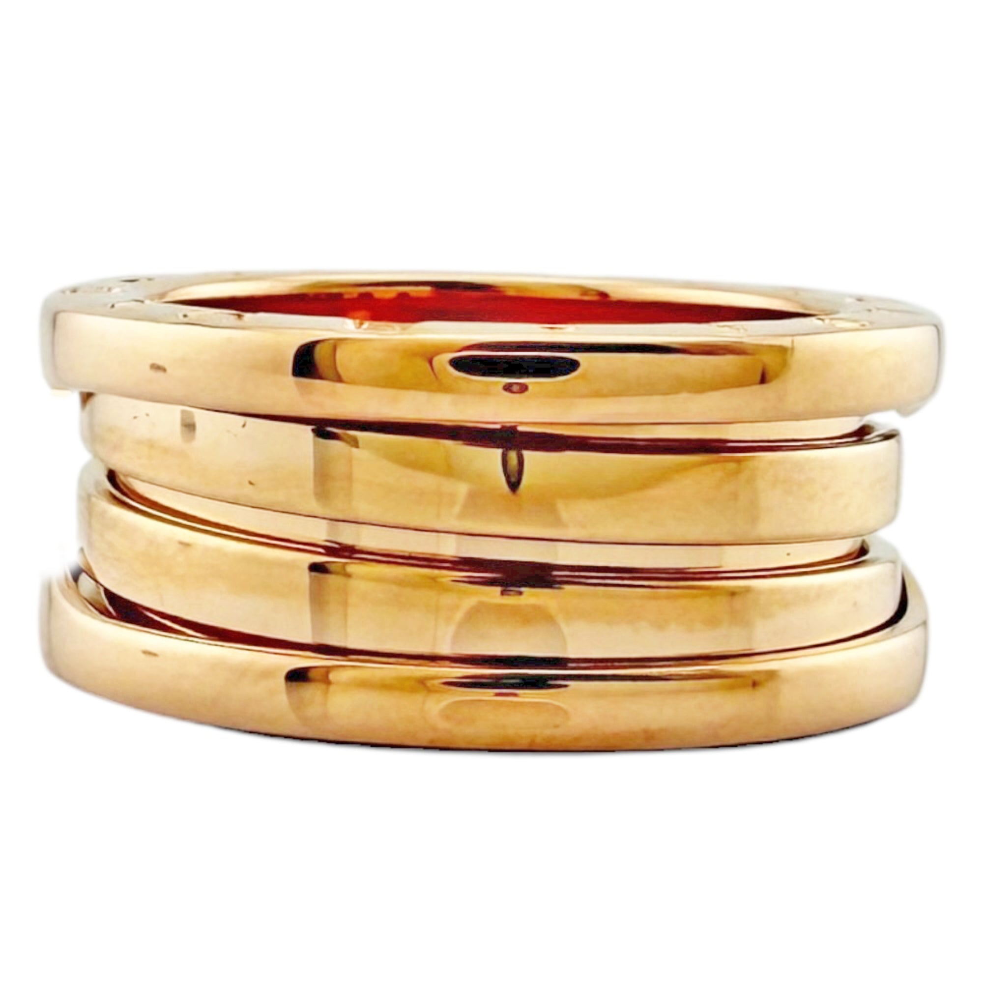 Bvlgari Gold Pink Pink Gold (18K) Band Ring (Pre-Owned)