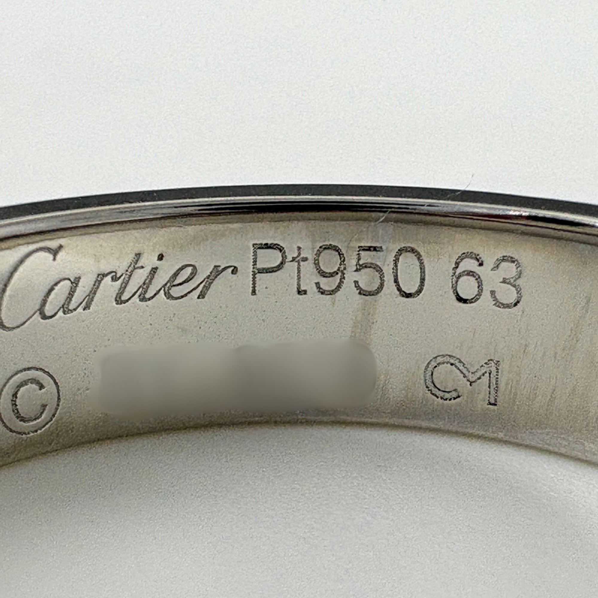 Cartier Platinum 950 Band Ring (Pre-Owned)