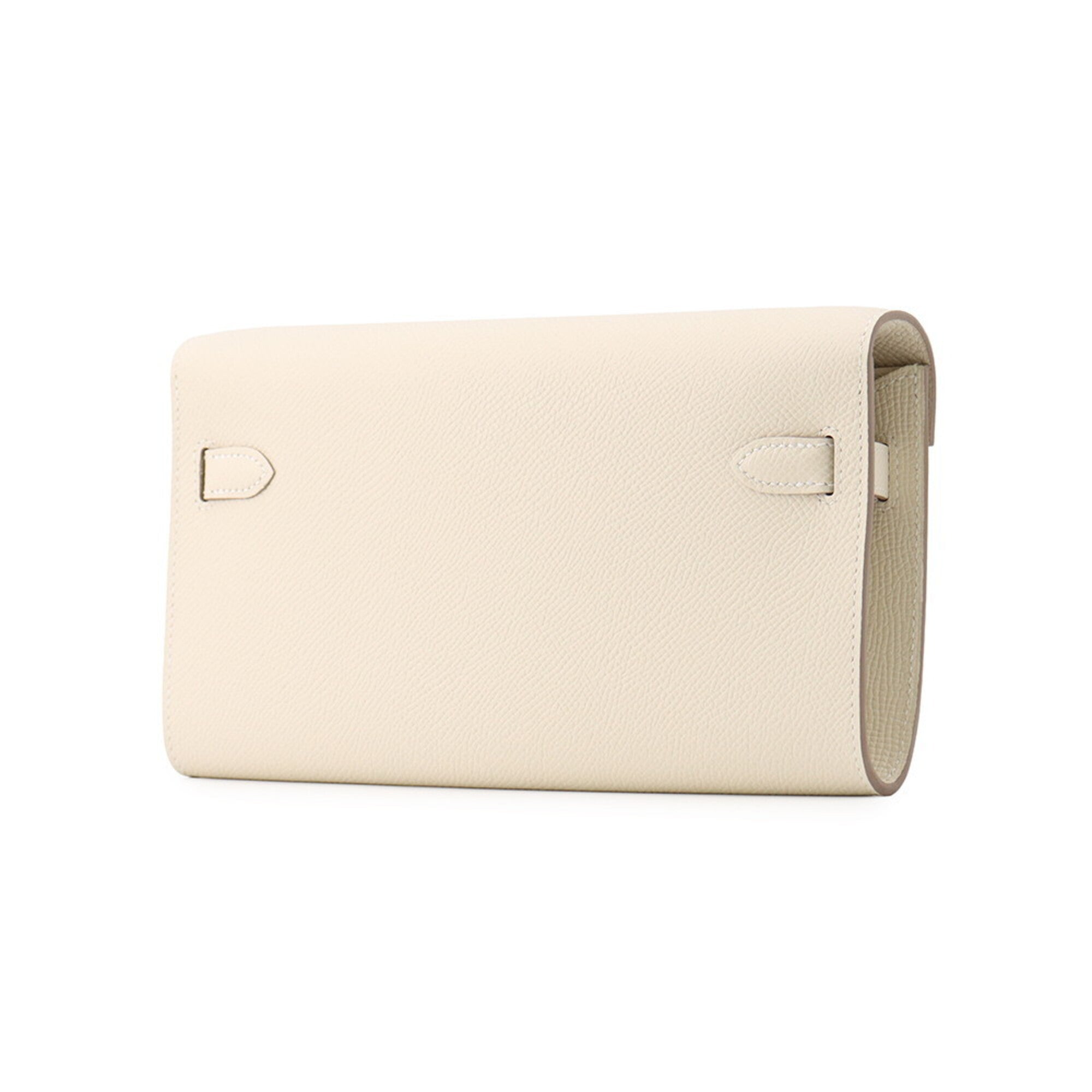 Hermes Cream Ivory Epsom Leather Chain/Shoulder Wallet (Pre-Owned)