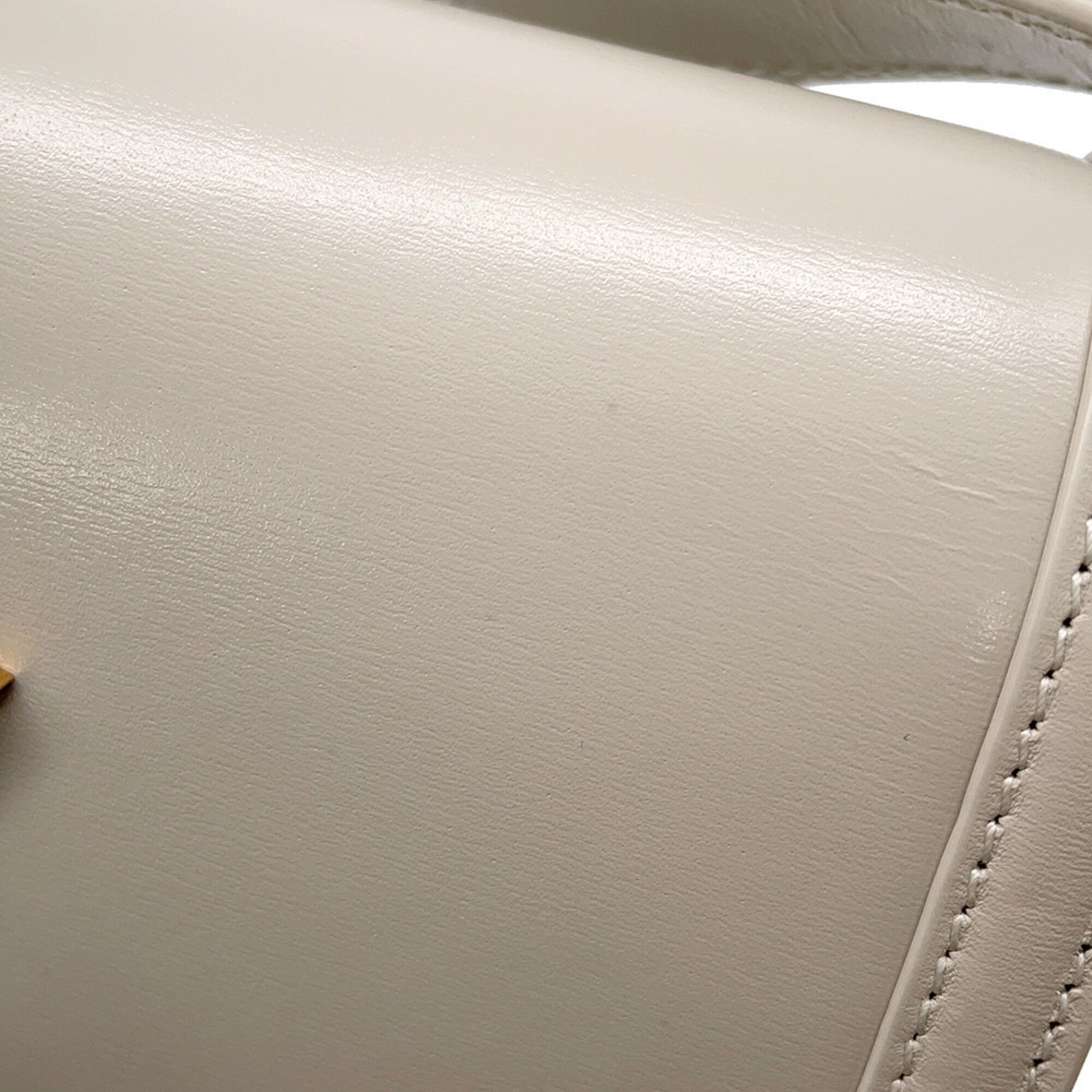 Saint Laurent Ivory White Leather Handbag Shoulder Bag (Pre-Owned)