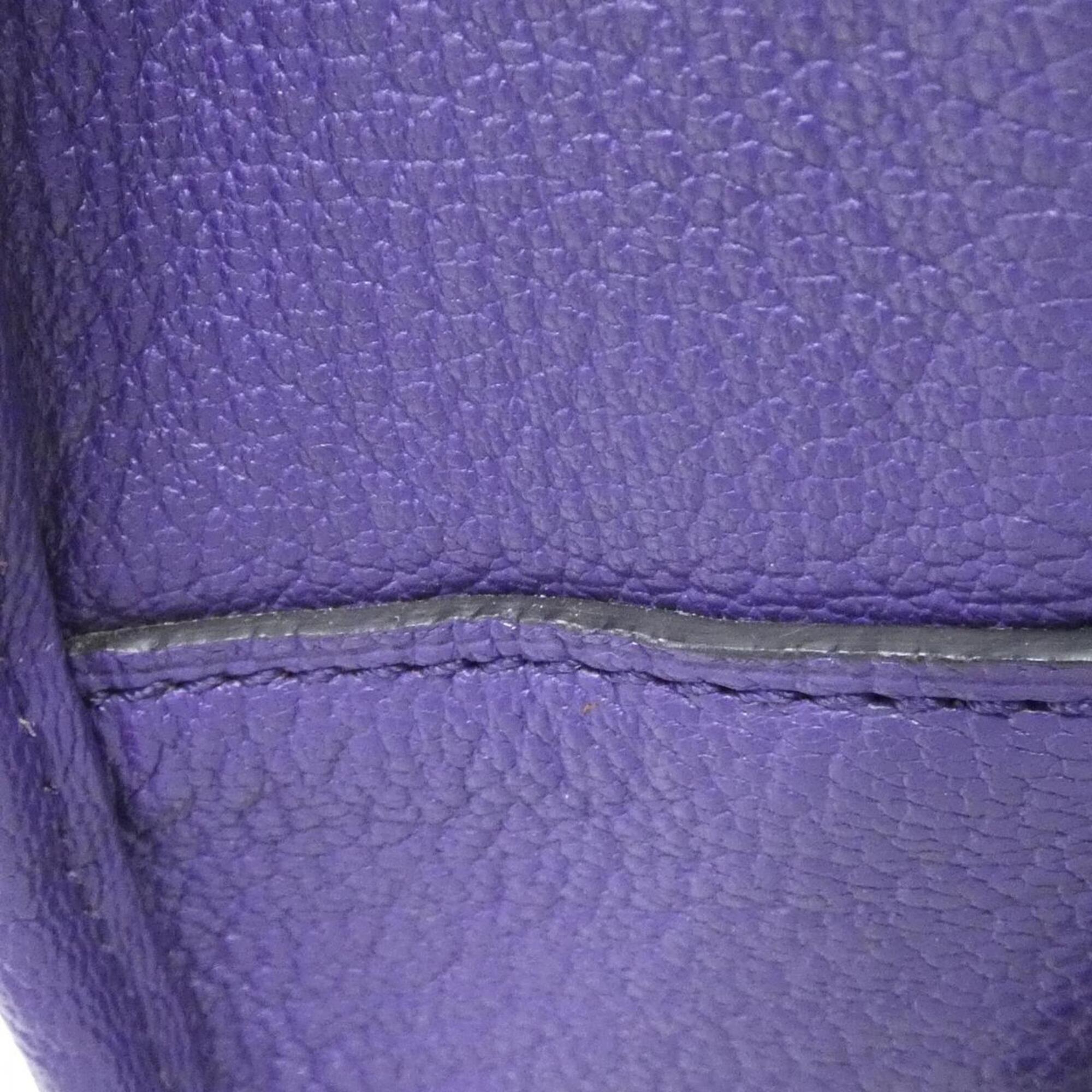 Loewe Purple Leather Handbag (Pre-Owned)