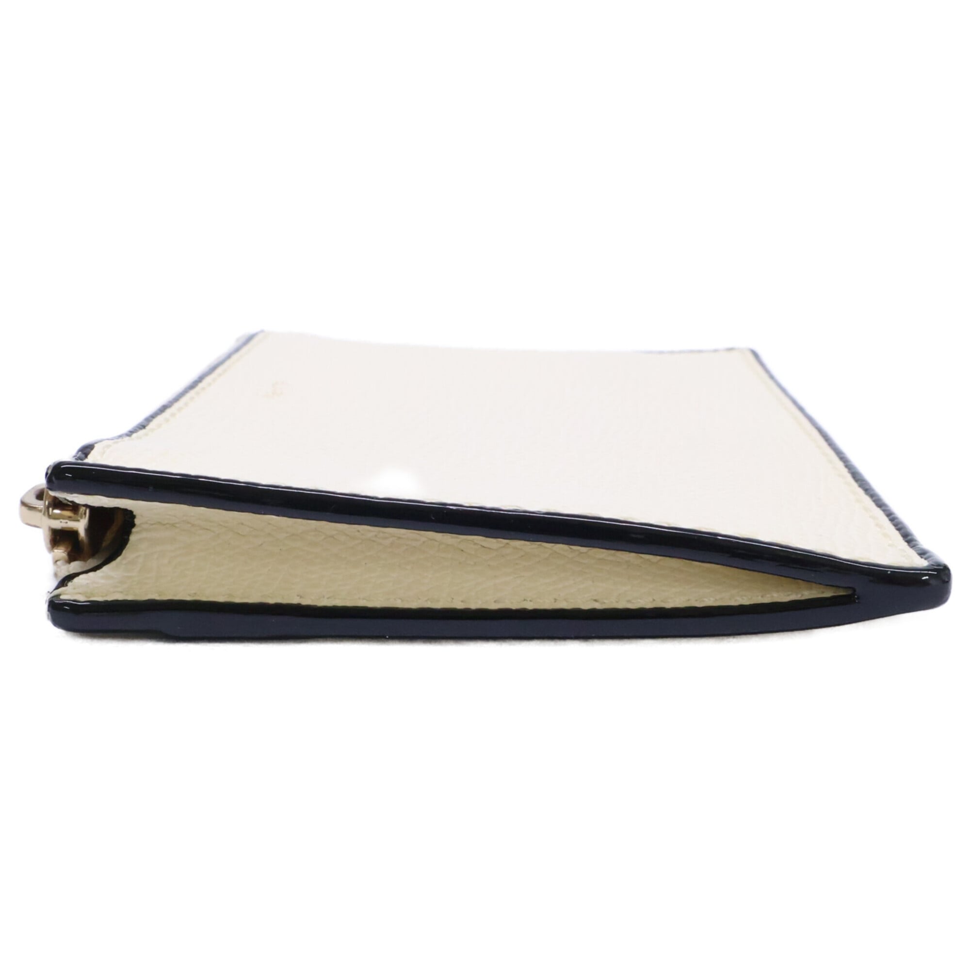Valextra White Leather Coin Purse/Coin Case (Pre-Owned)
