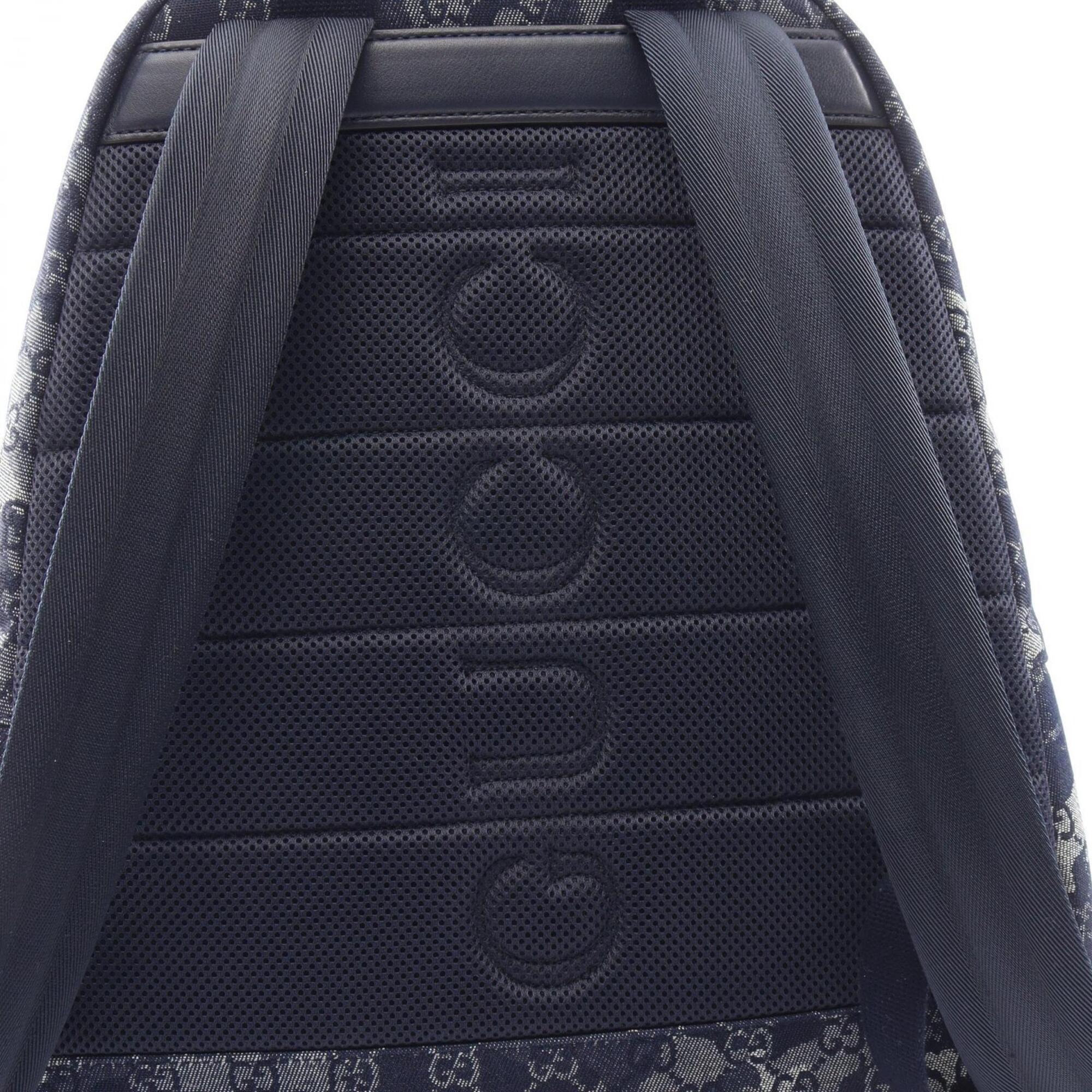 Gucci Navy Denim Backpack Handbag (Pre-Owned)
