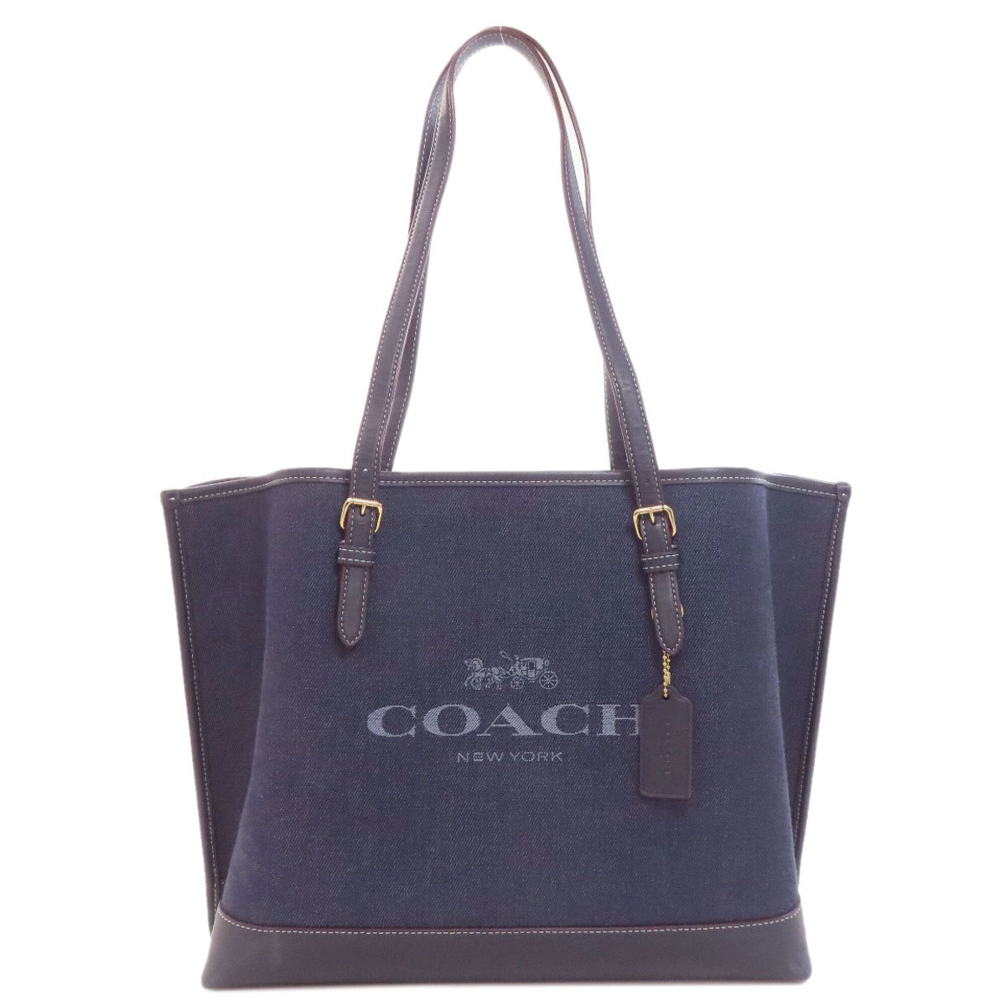 Coach Blue Denim Tote Bag (Pre-Owned)