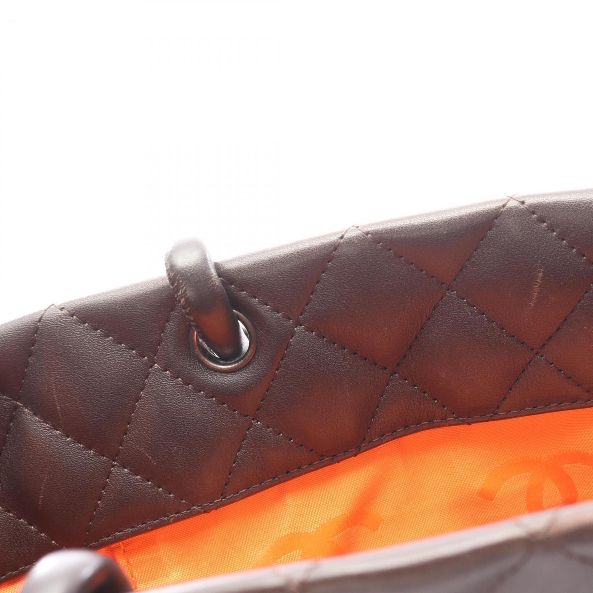 Chanel Brown Cambon Ligne Handbag Tote Bag (Pre-Owned)
