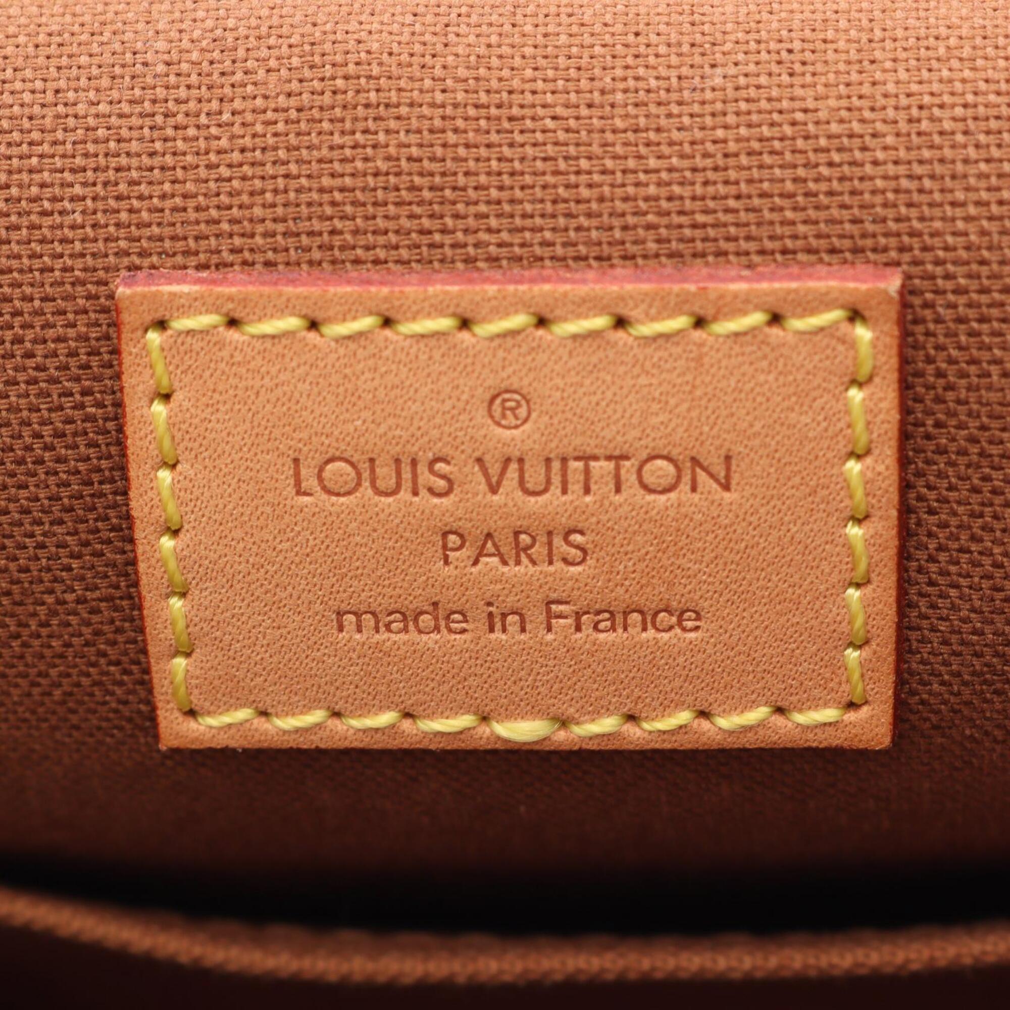 Louis Vuitton Brown Leather Handbag Shoulder Bag (Pre-Owned)