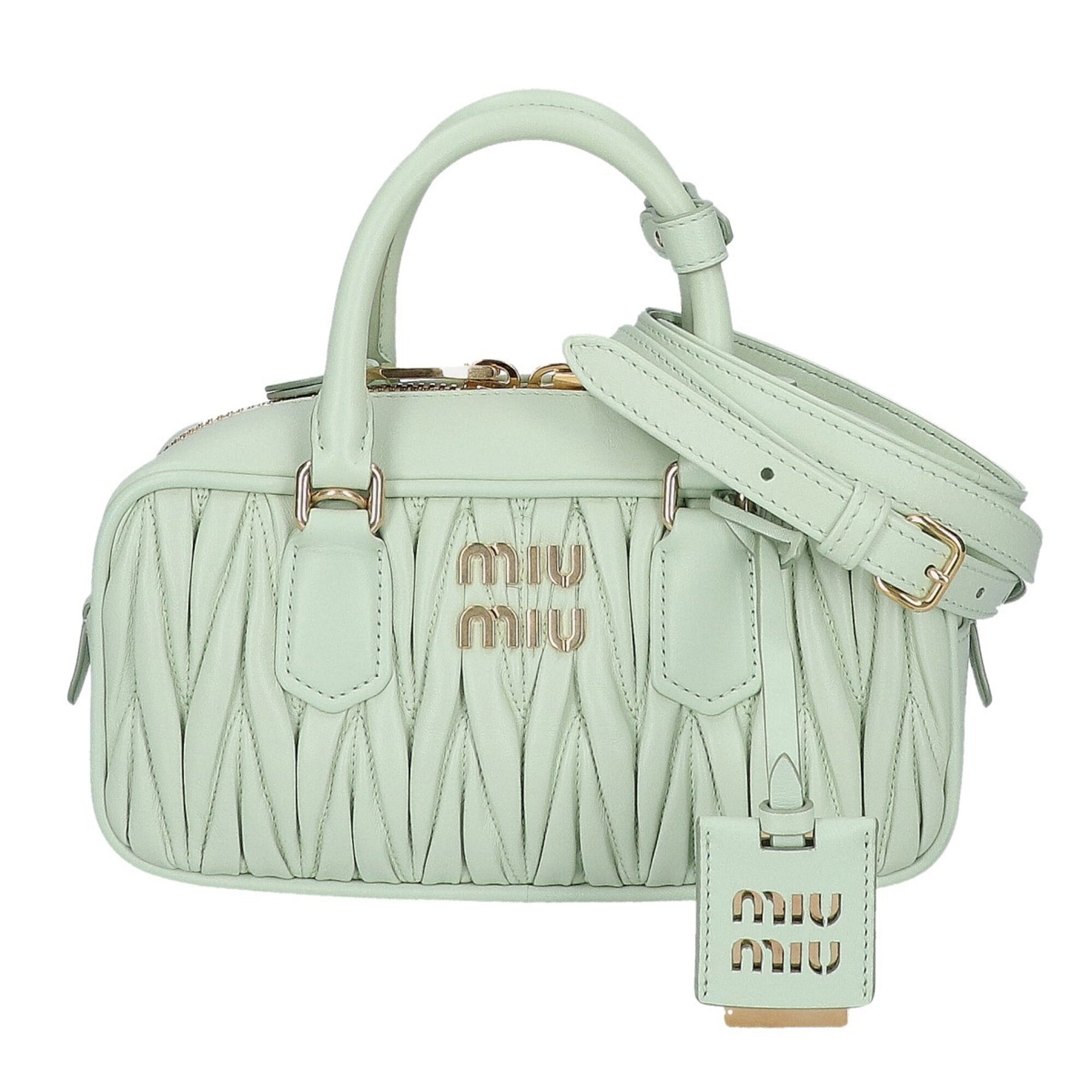 Miu Miu Leather Handbag Shoulder Bag (Pre-Owned)