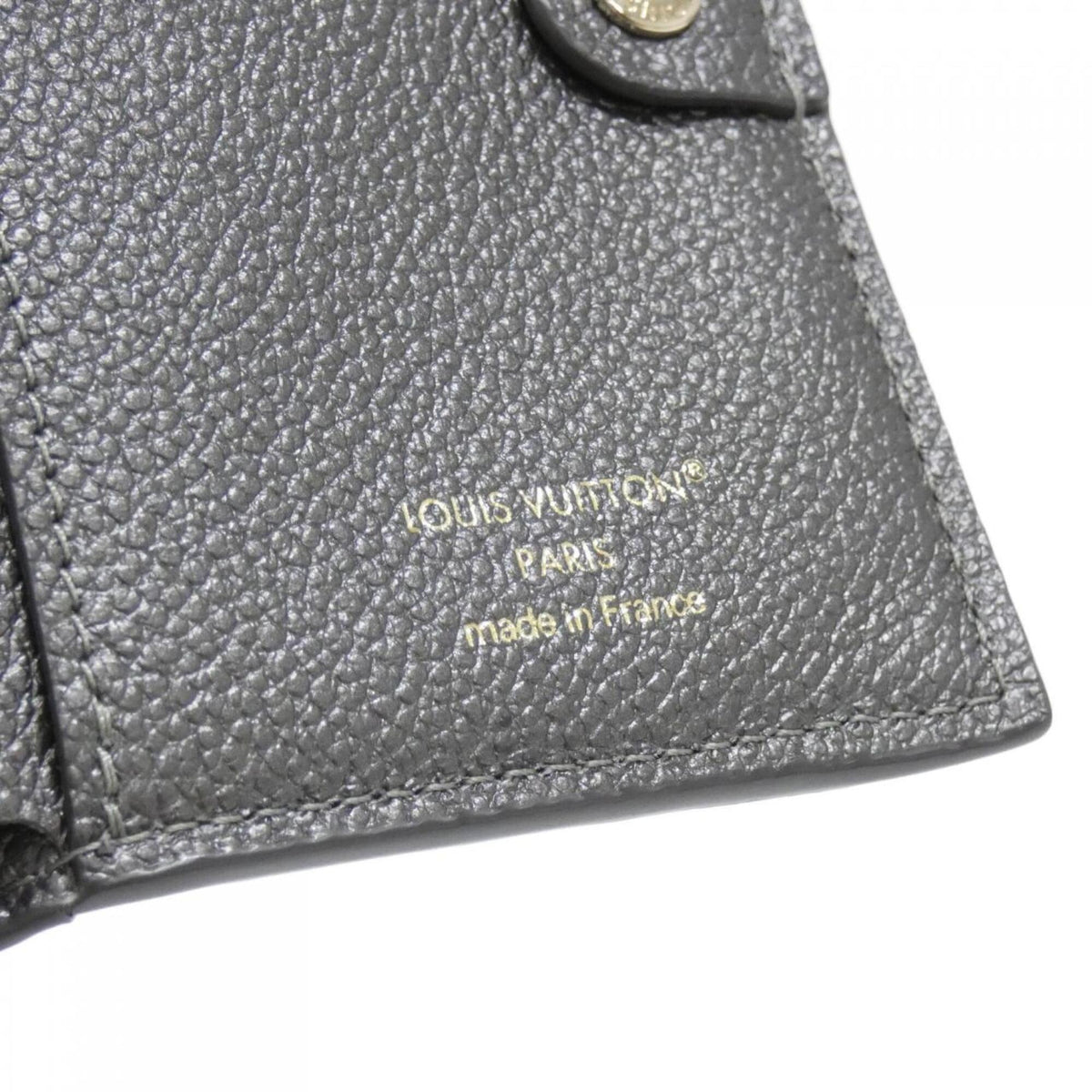 Louis Vuitton Monogram Empreinte Gunmetal Leather Wallet (Bi-Fold) (Pre-Owned)