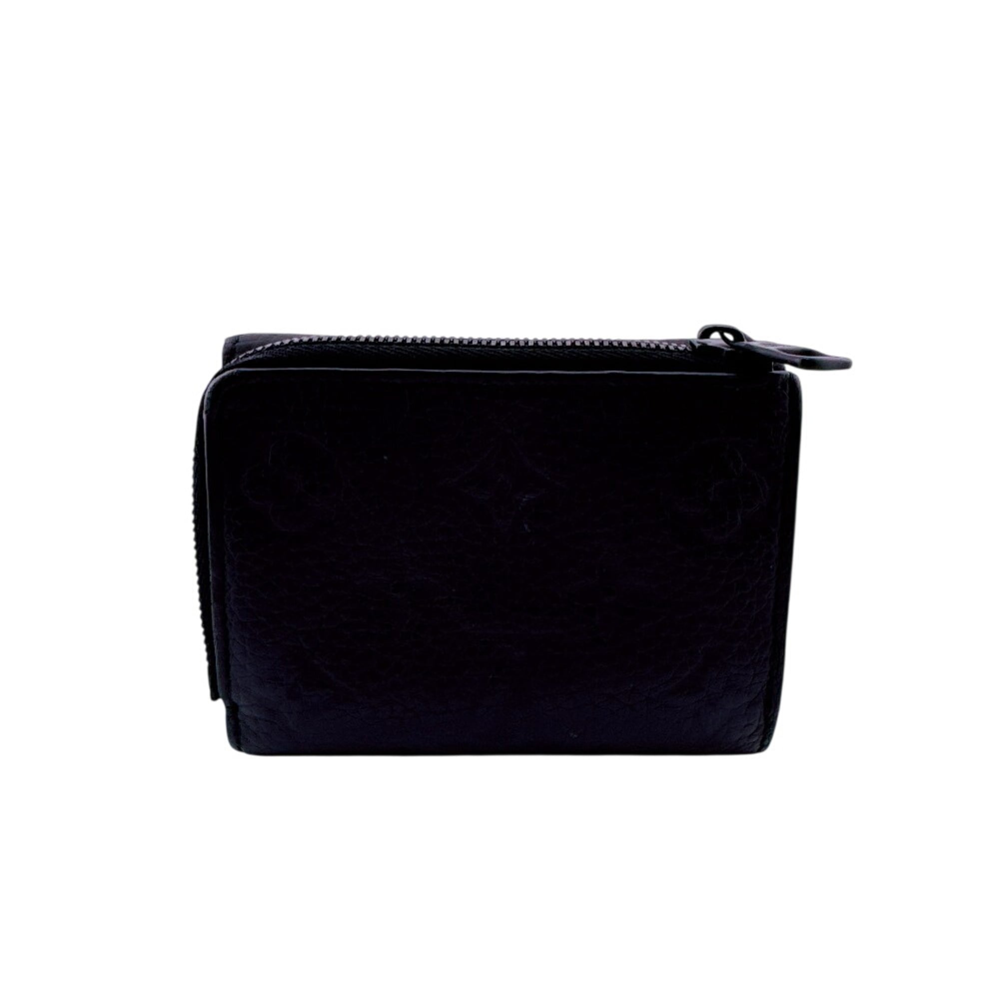 Louis Vuitton Black Leather Wallet (Bi-Fold) (Pre-Owned)
