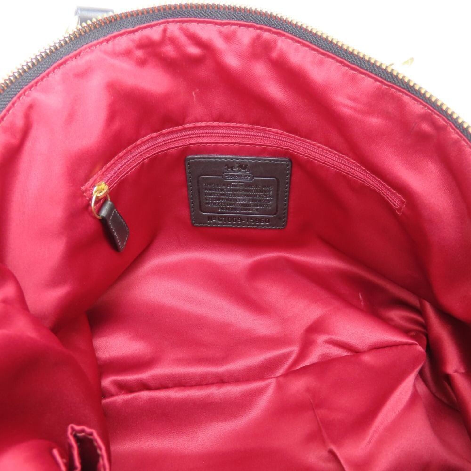 Coach Black Leather Handbag (Pre-Owned)