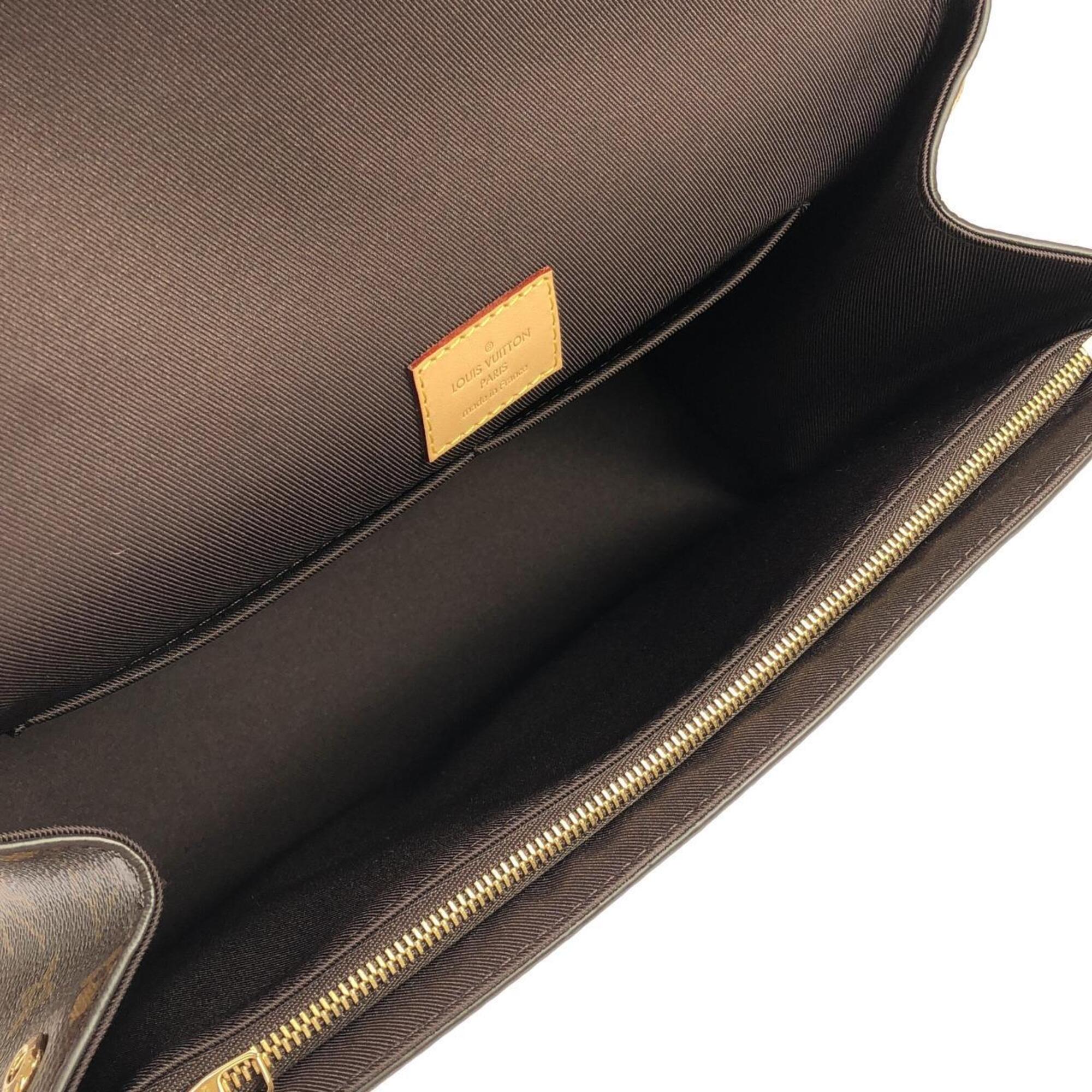 Louis Vuitton Brown Coated Canvas Handbag (Pre-Owned)