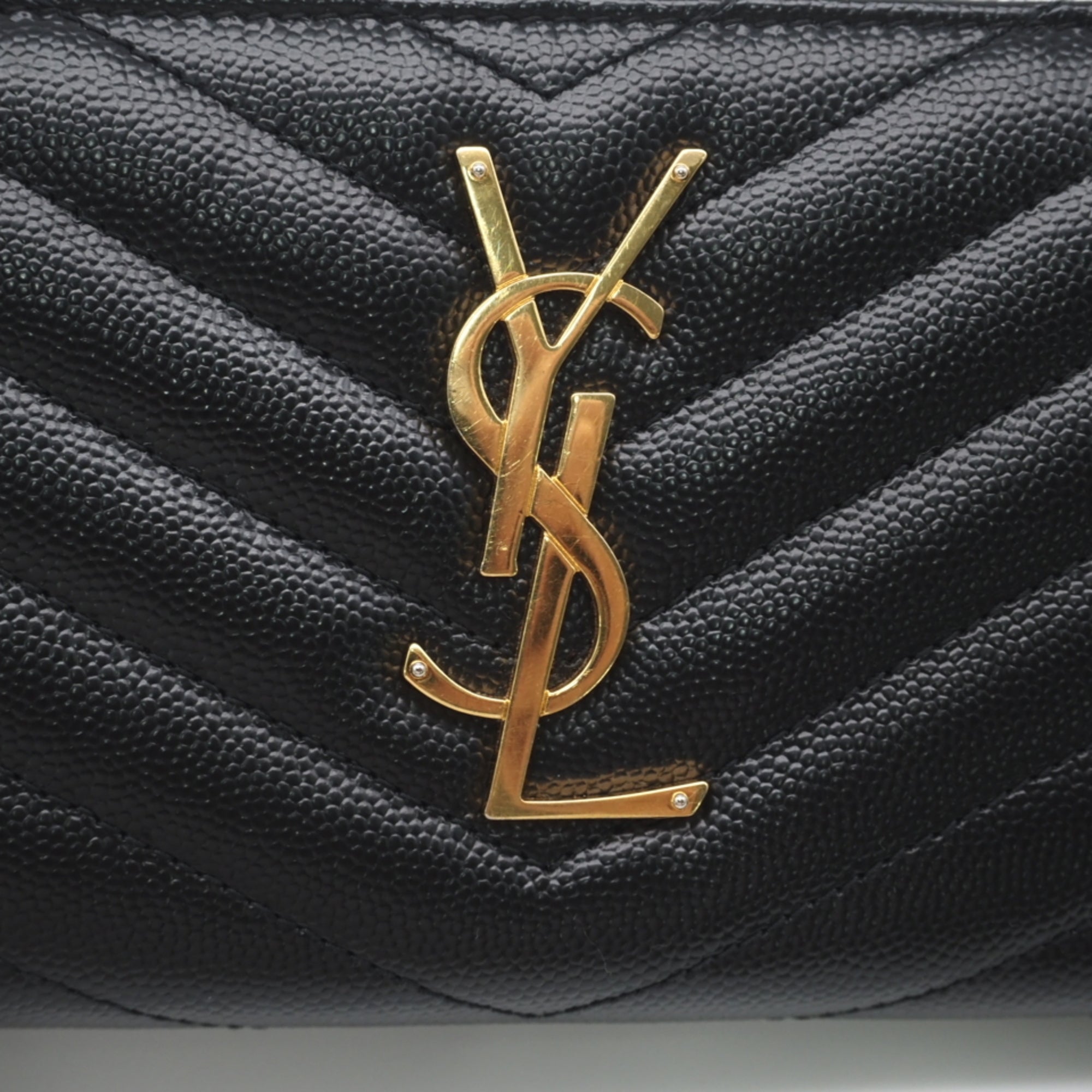 Saint Laurent Black Long Wallet (Bi-Fold) (Pre-Owned)