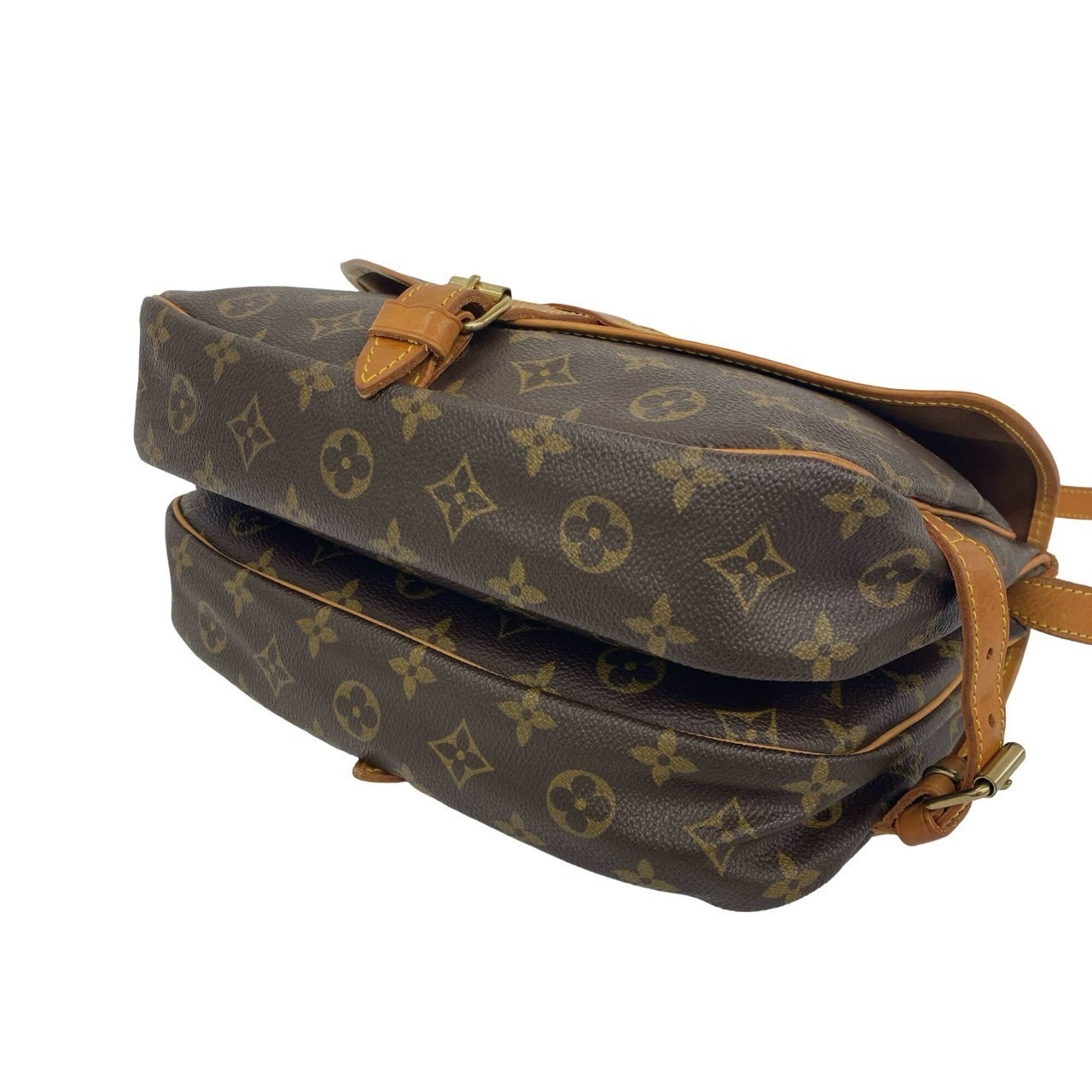 Louis Vuitton Brown Leather Pvc Pochette Shoulder Bag (Pre-Owned)