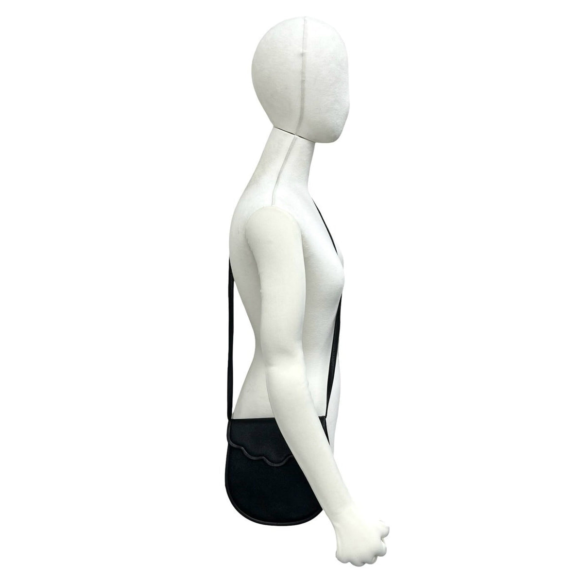 Yves Saint Laurent Black Leather Pochette Shoulder Bag (Pre-Owned)