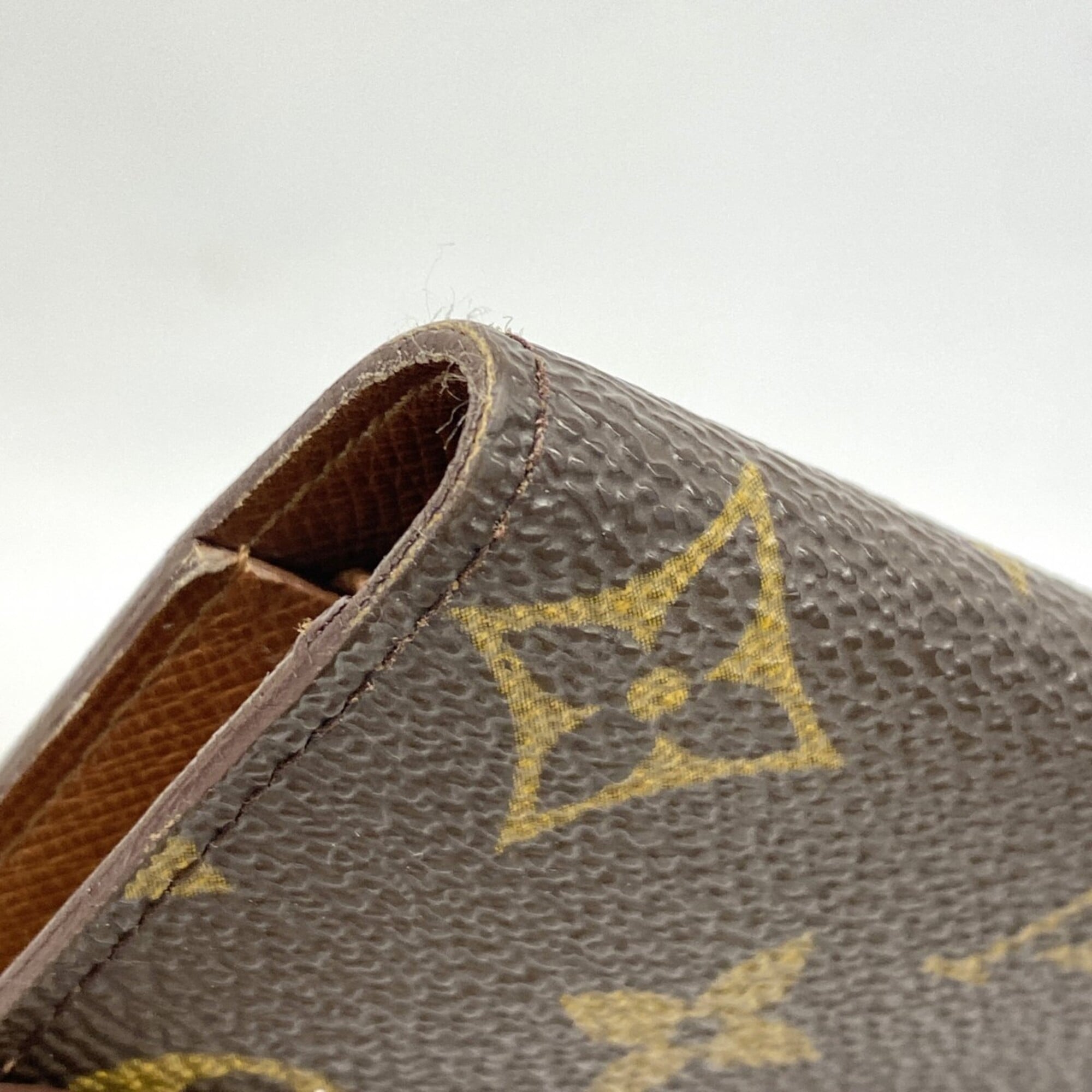 Louis Vuitton Brown Long Wallet (Tri-Fold) (Pre-Owned)