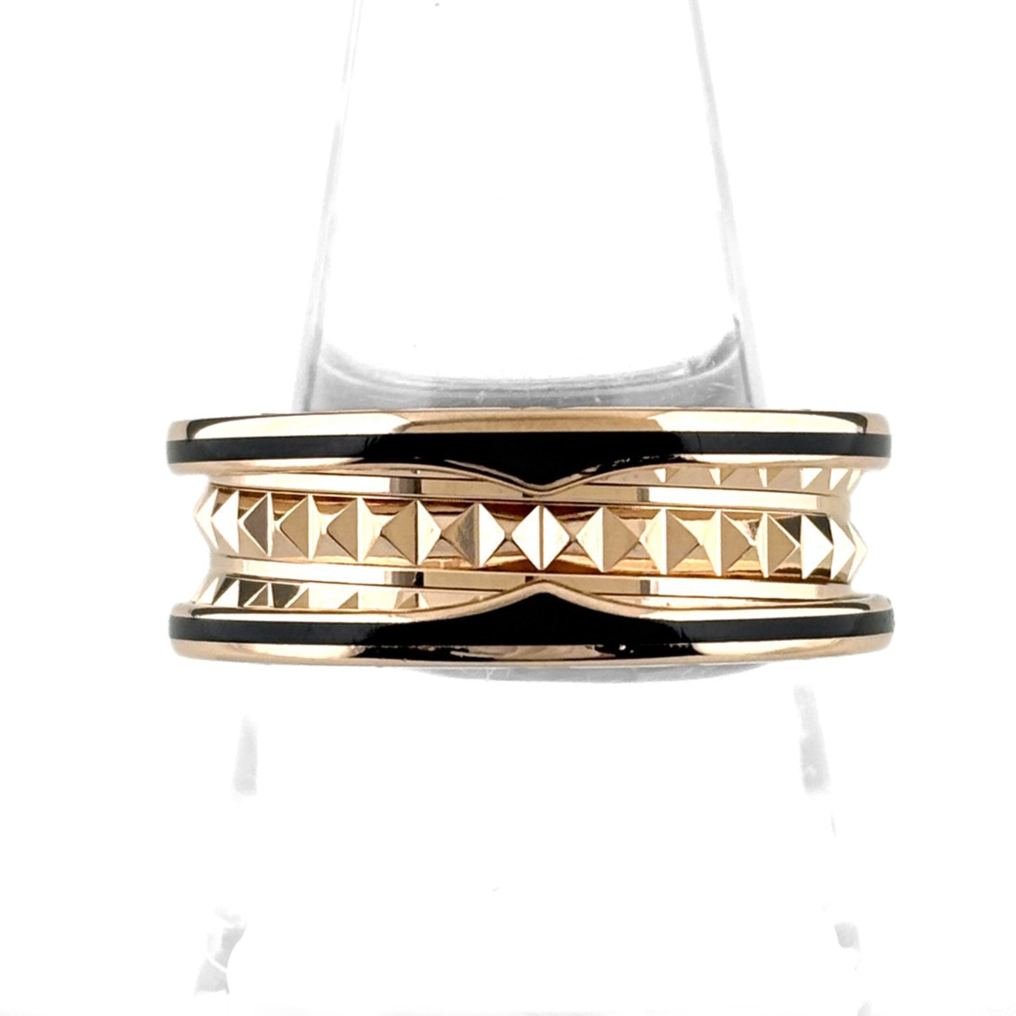 Bvlgari B.Zero1 Black Pink Ceramic Band Ring (Pre-Owned)