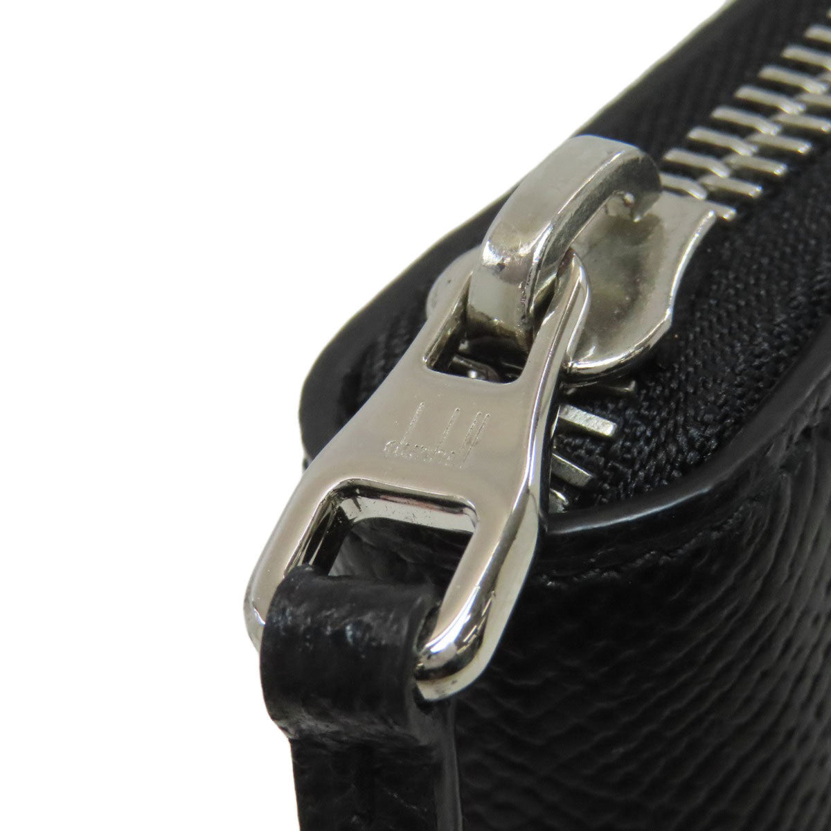 Dunhill Black Leather Long Wallet (Bi-Fold) (Pre-Owned)