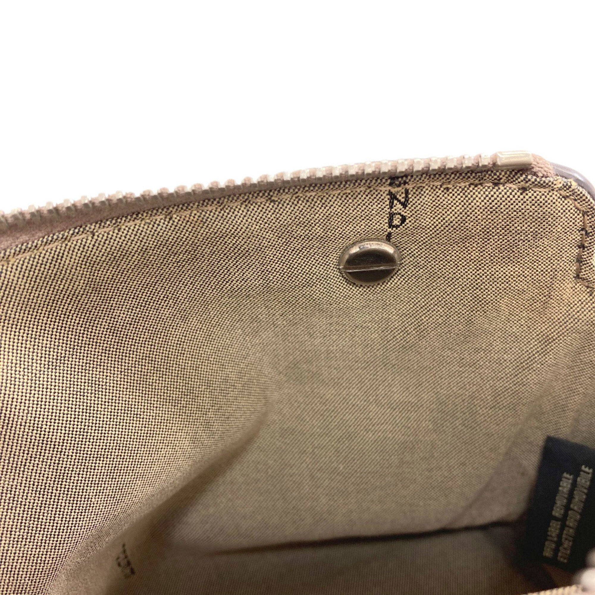 Fendi Grayish Leather Handbag (Pre-Owned)