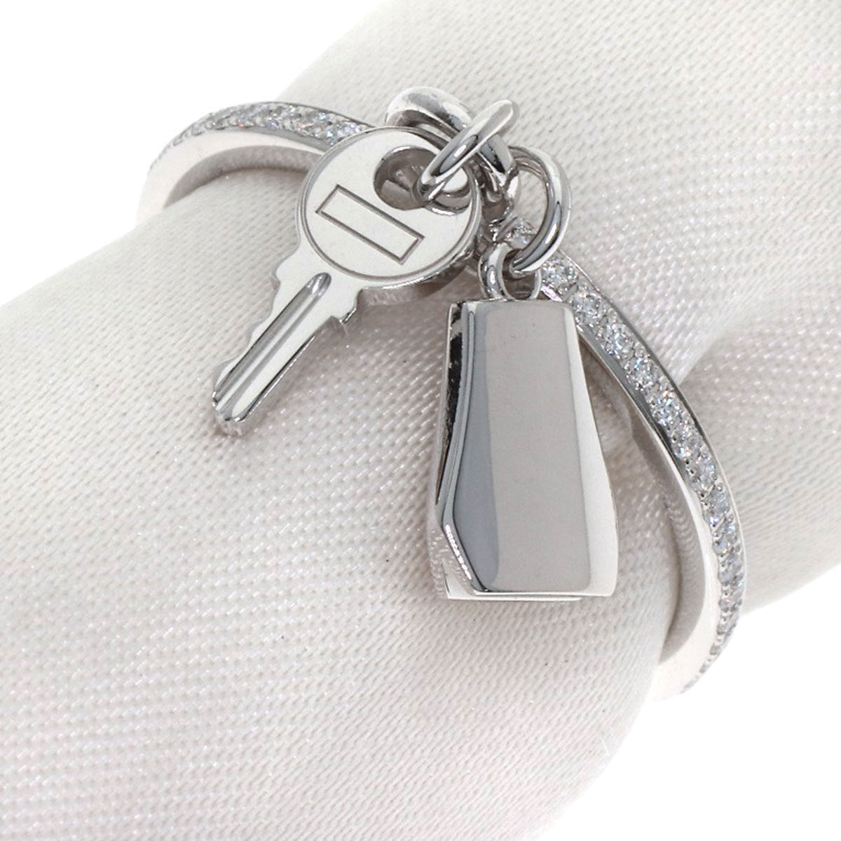 Hermes White Gold (18K) Band Ring (Pre-Owned)