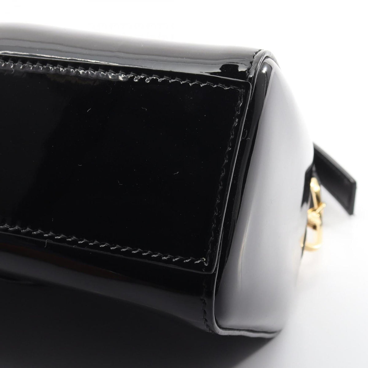 Bally Black Patent Leather Handbag Shoulder Bag (Pre-Owned)
