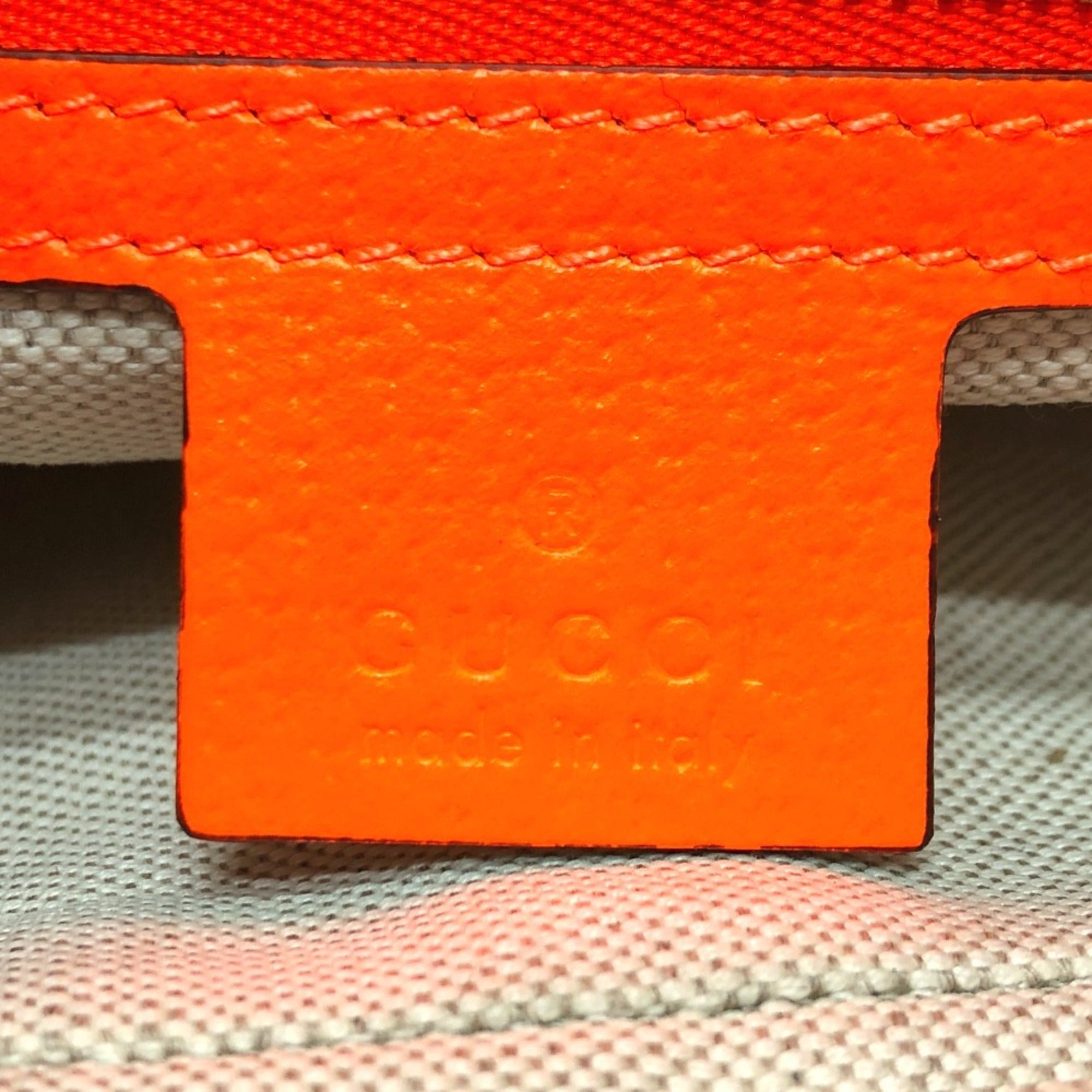 Gucci Multi-Color Canvas Leather Shoulder Bag (Pre-Owned)