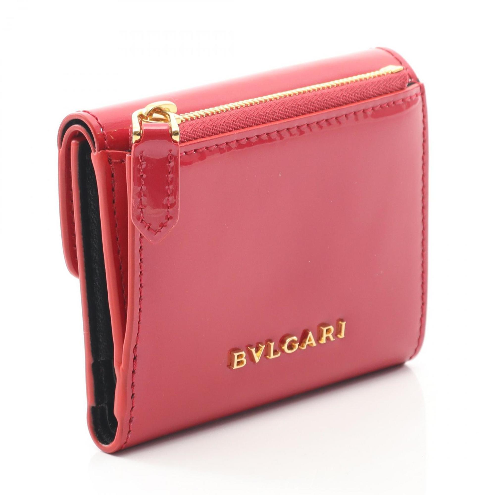 Bvlgari Pink Leather Wallet (Bi-Fold) (Pre-Owned)