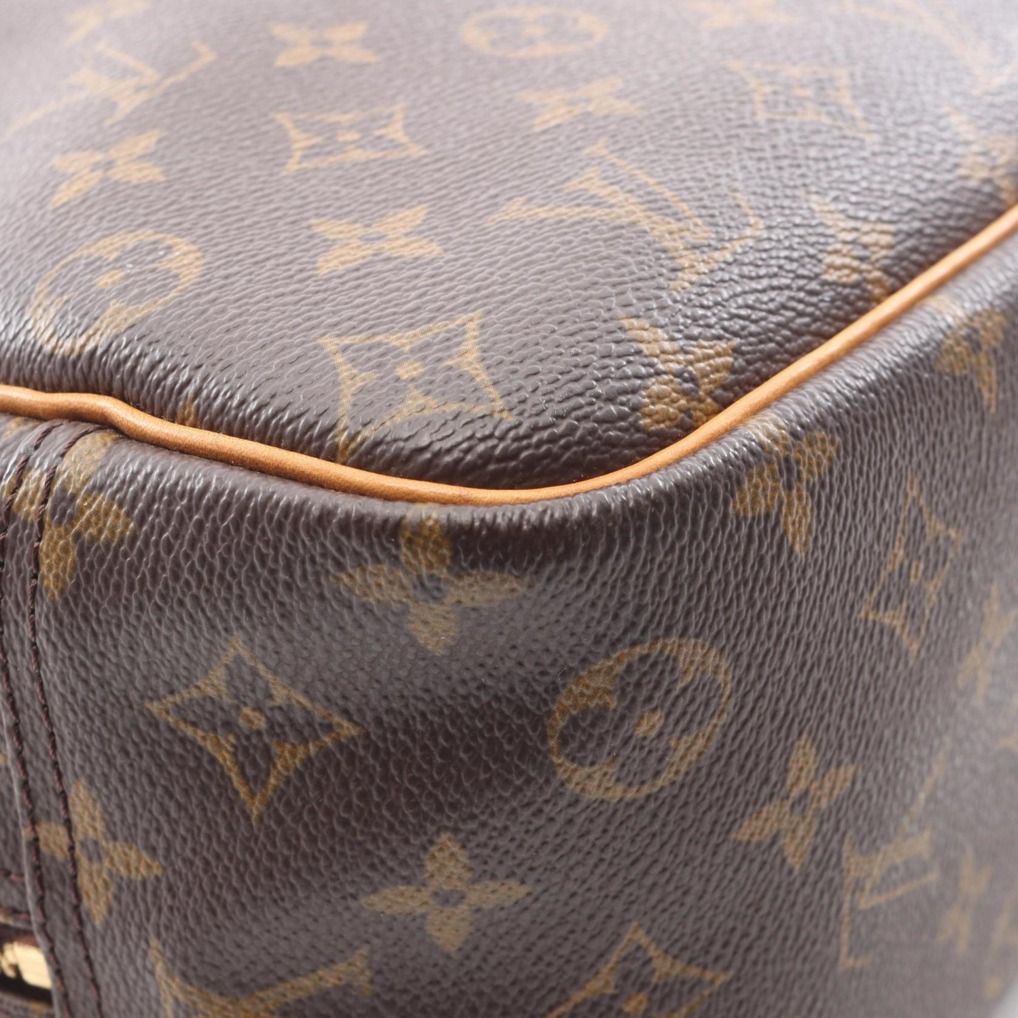 Louis Vuitton Brown Monogram Coated Canvas Leather Handbag (Pre-Owned)