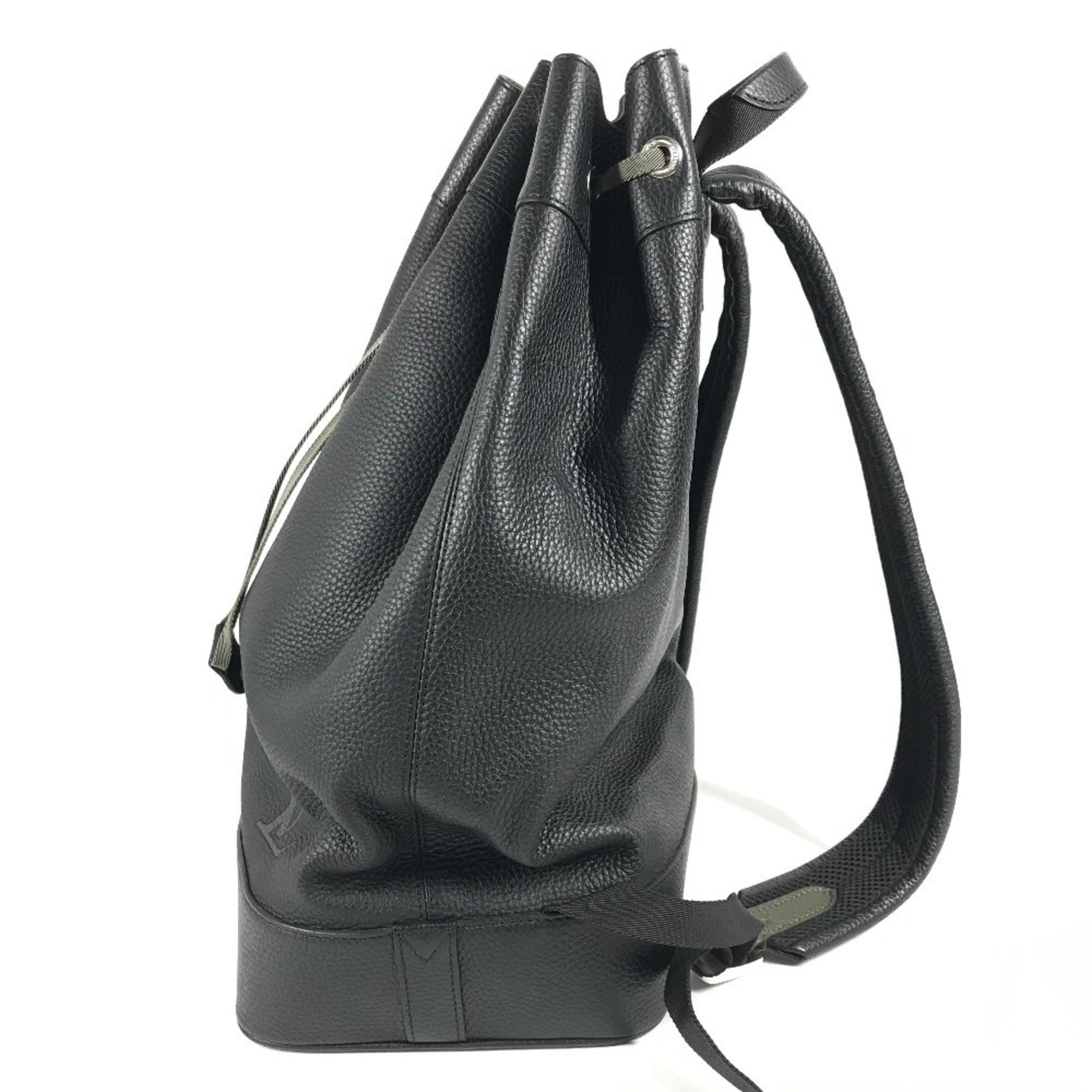 Louis Vuitton Black Khaki Backpack (Pre-Owned)