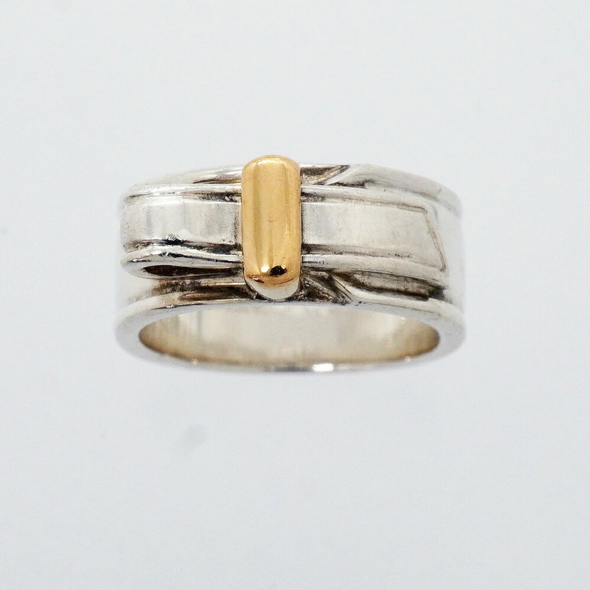 Hermes Yellow Gold (18K) Silver 925 Band Ring (Pre-Owned)