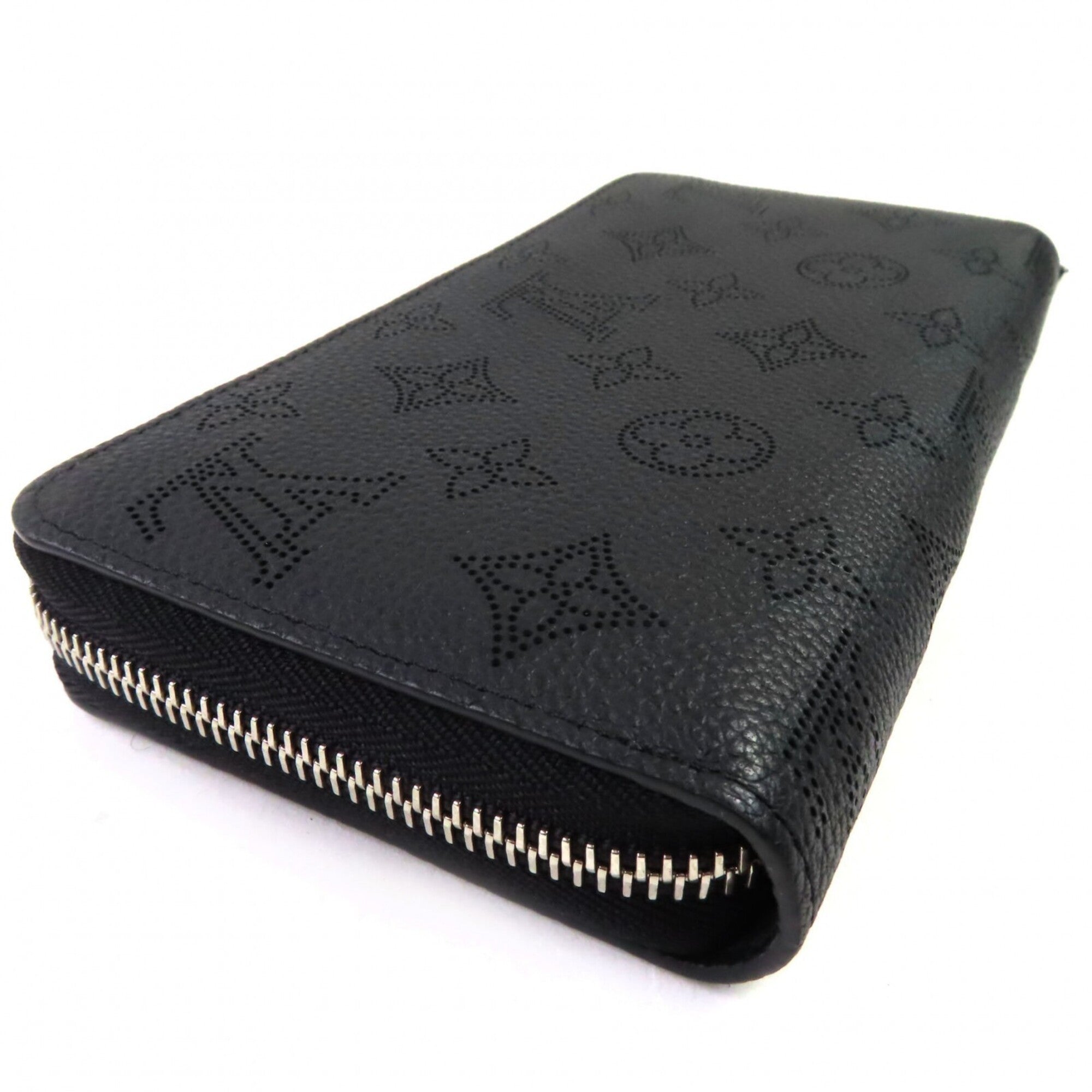Louis Vuitton Mahina Noir Mahina Leather Long Wallet (Bi-Fold) (Pre-Owned)