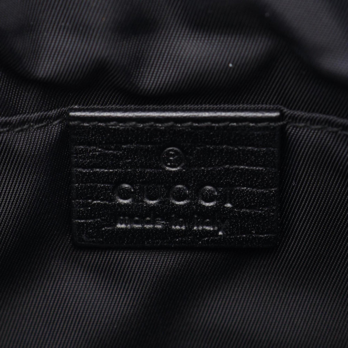 Gucci Black Pvc Leather Fanny Pack Handbag (Pre-Owned)