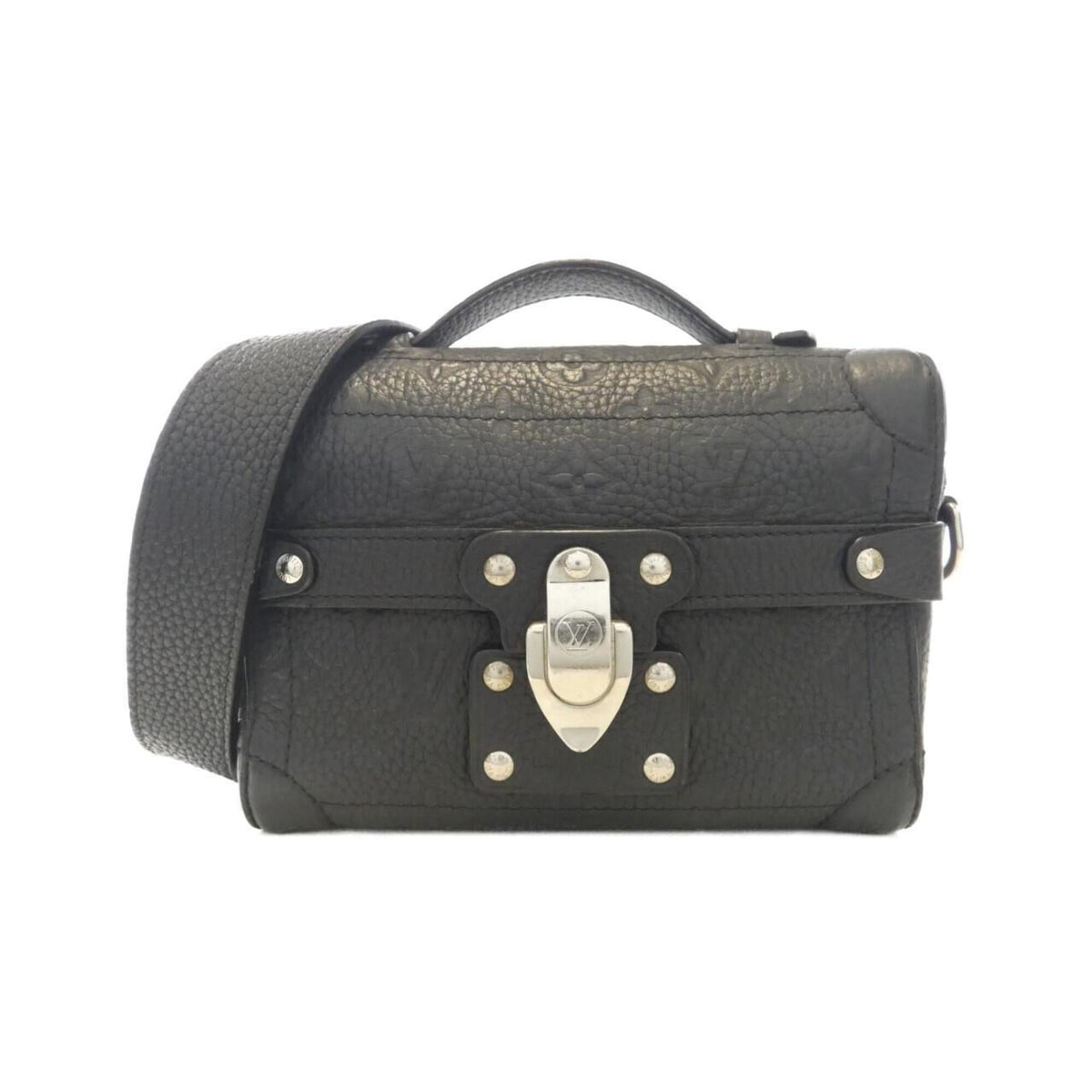 Louis Vuitton Black Leather Handbag (Pre-Owned)