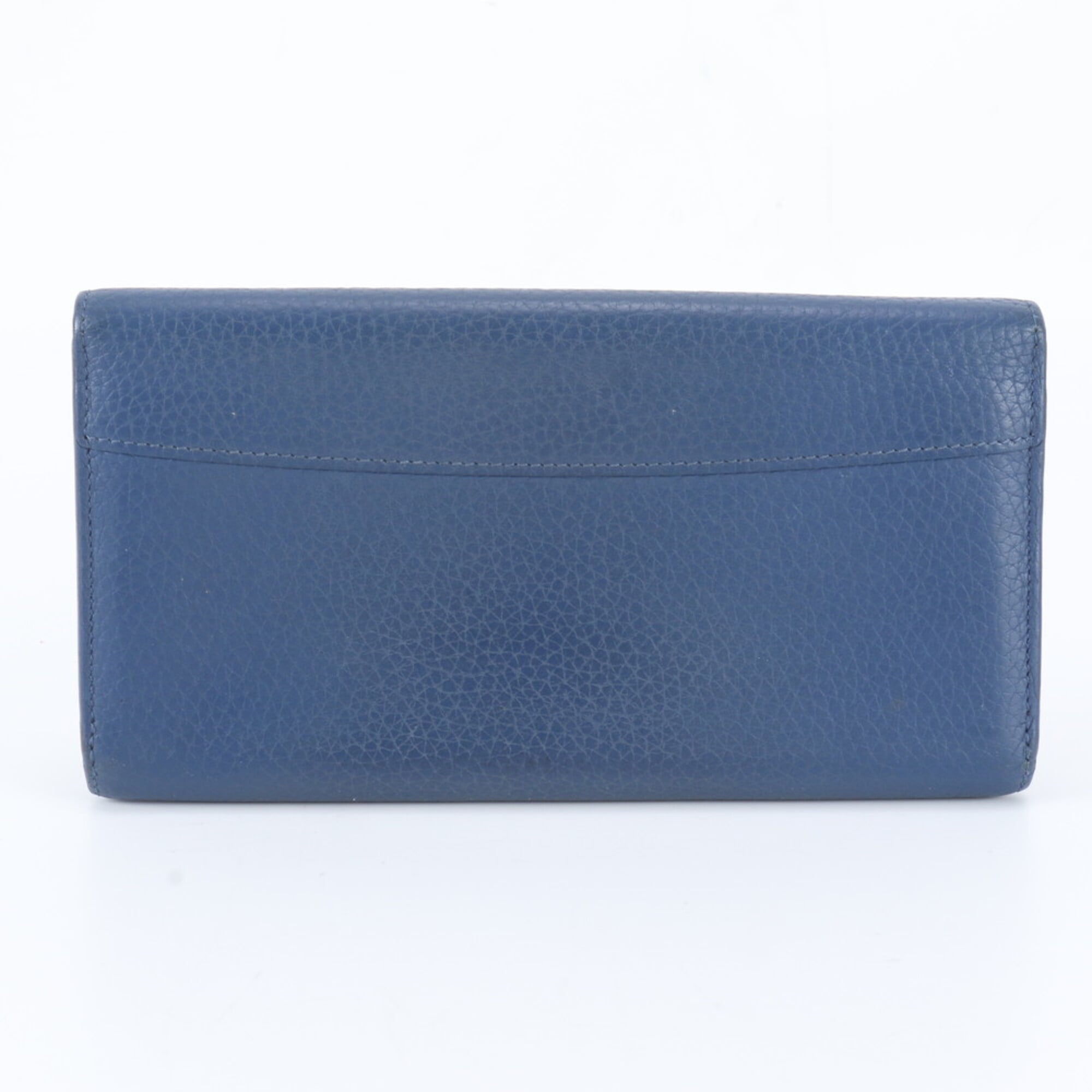 Louis Vuitton Navy Blue Leather Coin Purse/Coin Case (Pre-Owned)