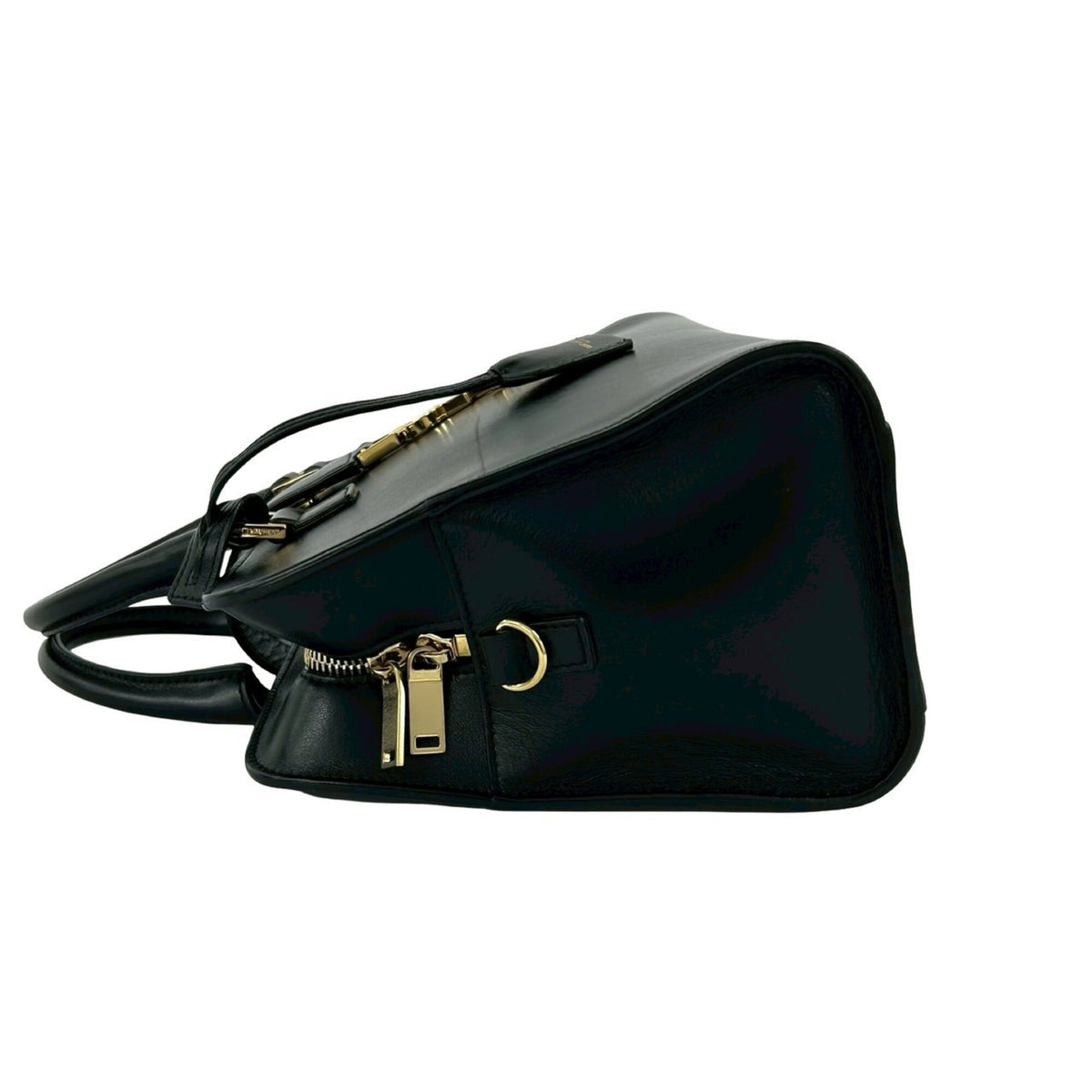 Yves Saint Laurent Black Leather Handbag Shoulder Bag (Pre-Owned)