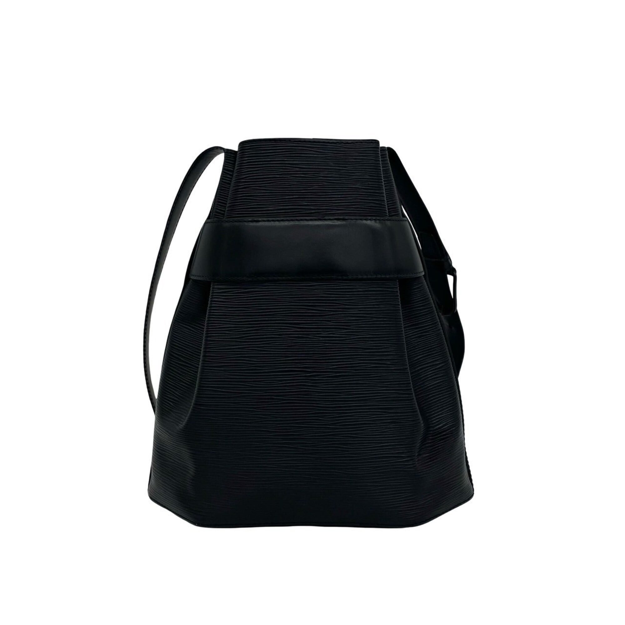 Louis Vuitton Black Leather Crossbody Bag Shoulder Bag (Pre-Owned)