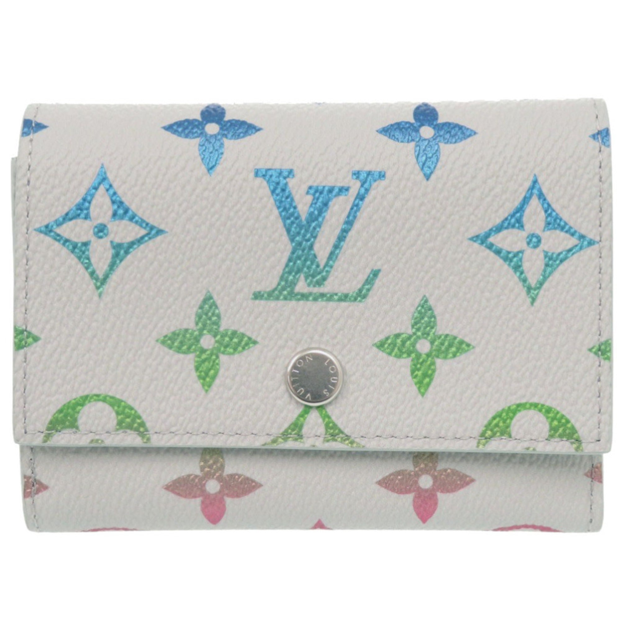 Louis Vuitton Gray Monogram Wallet (Tri-Fold) (Pre-Owned)