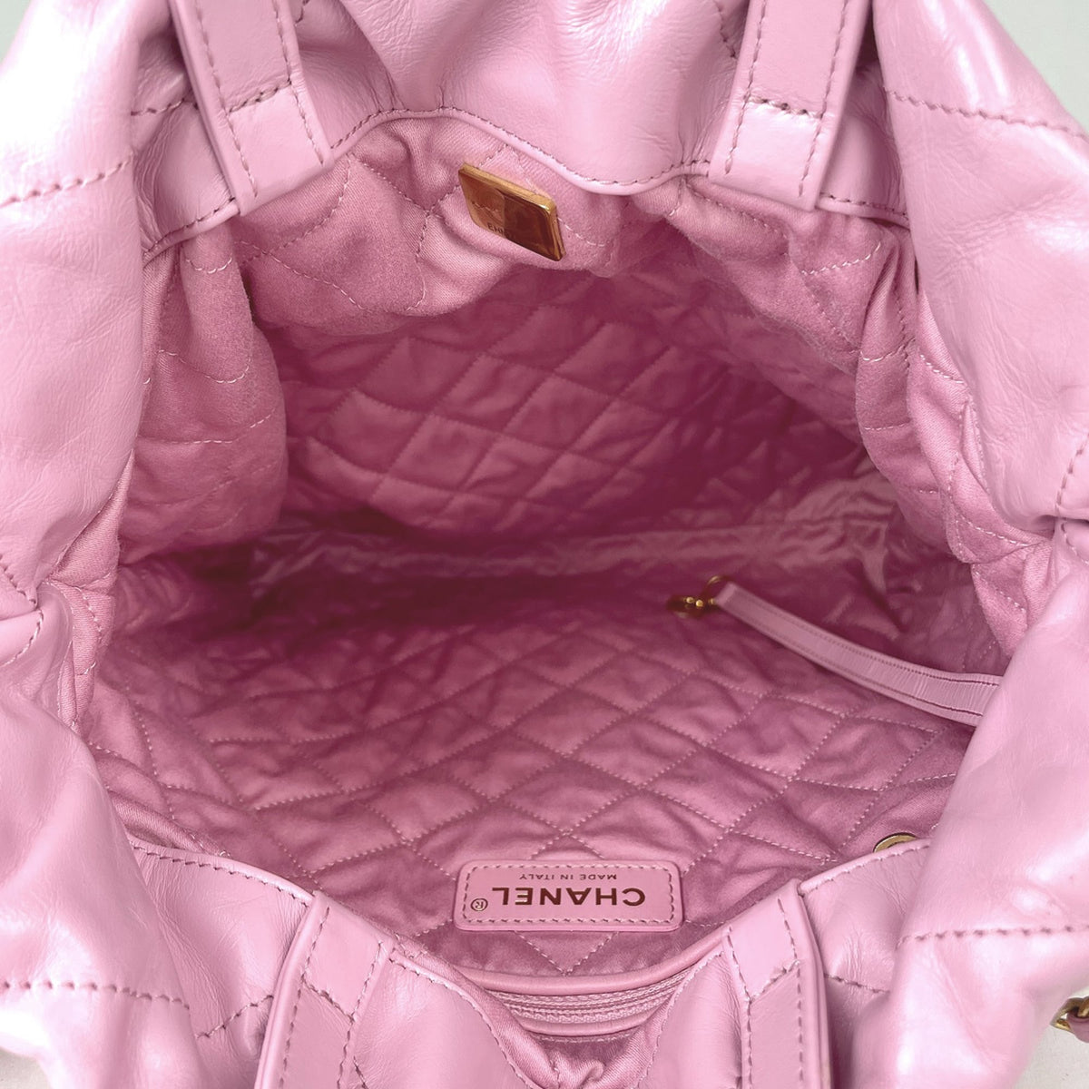 Chanel Pink Leather Backpack (Pre-Owned)