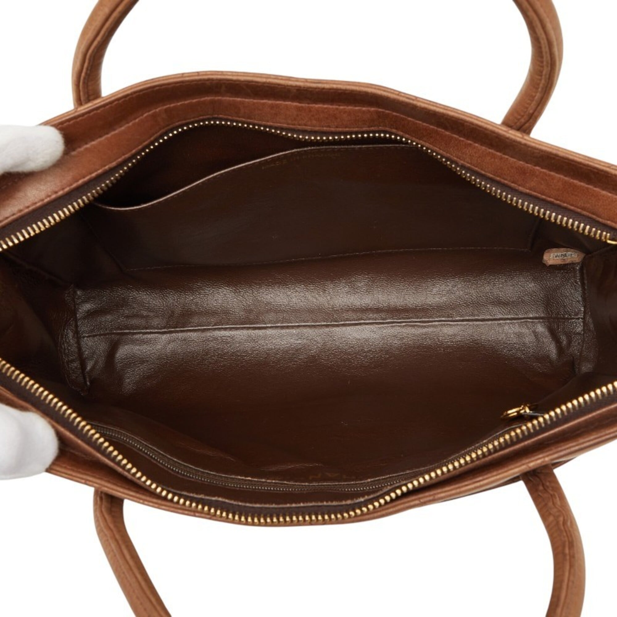 Chanel Matelasse Brown Leather Handbag (Pre-Owned)