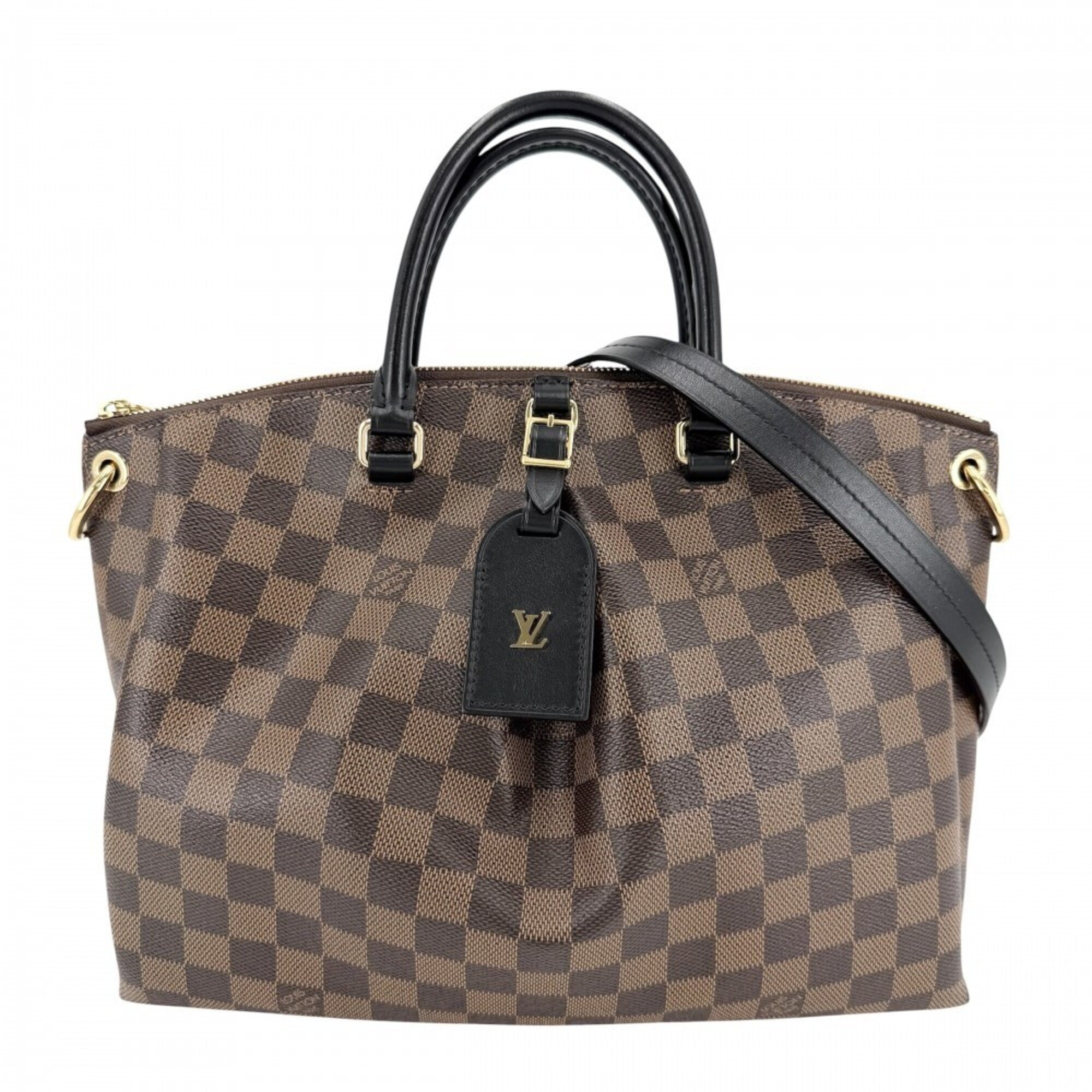 Louis Vuitton Brown Damier Canvas Handbag Shoulder Bag (Pre-Owned)