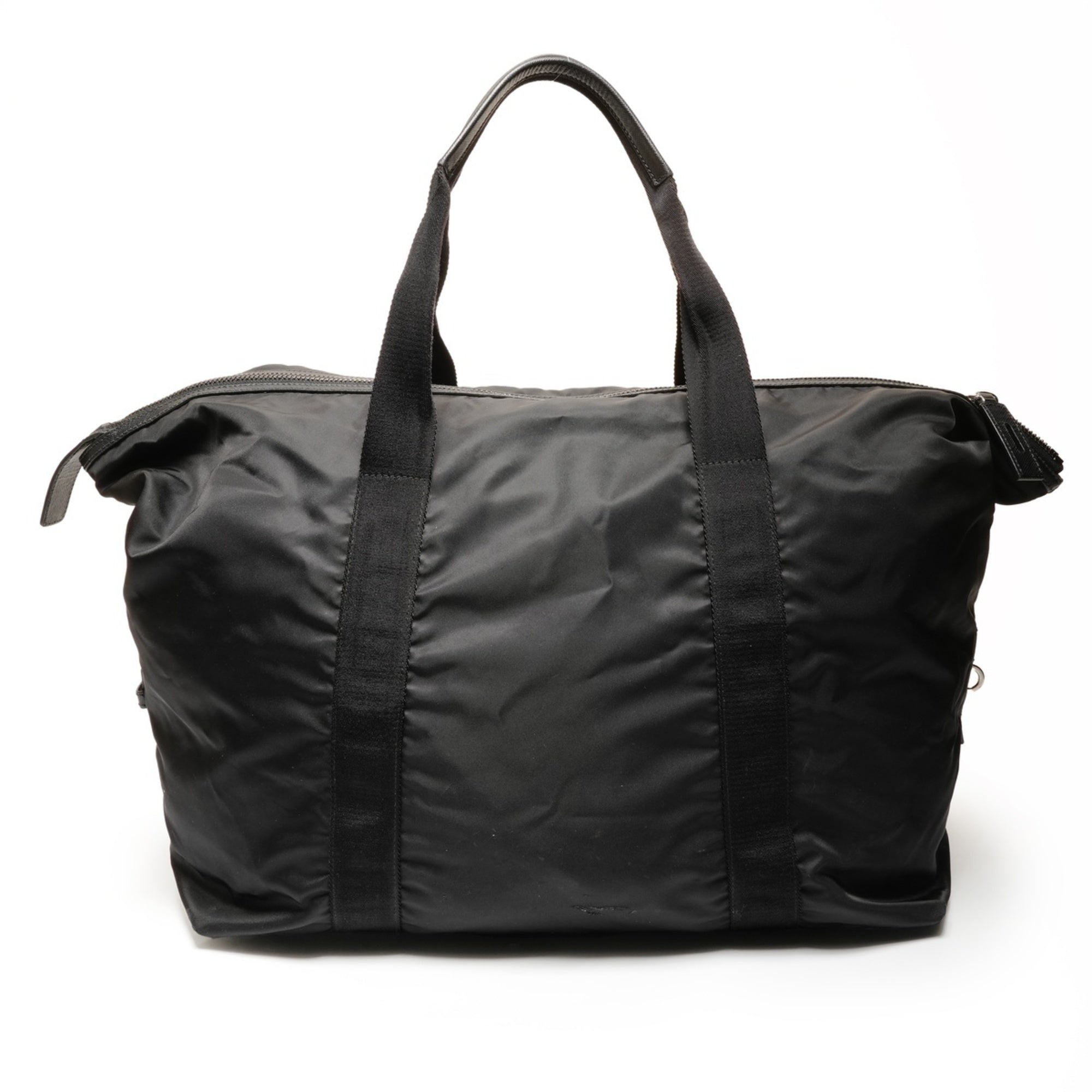 Prada Black Nylon Boston Bag (Pre-Owned)