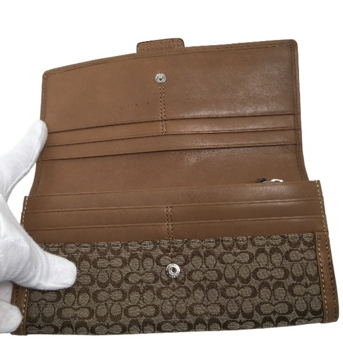 Coach Brown Long Wallet (Bi-Fold) (Pre-Owned)