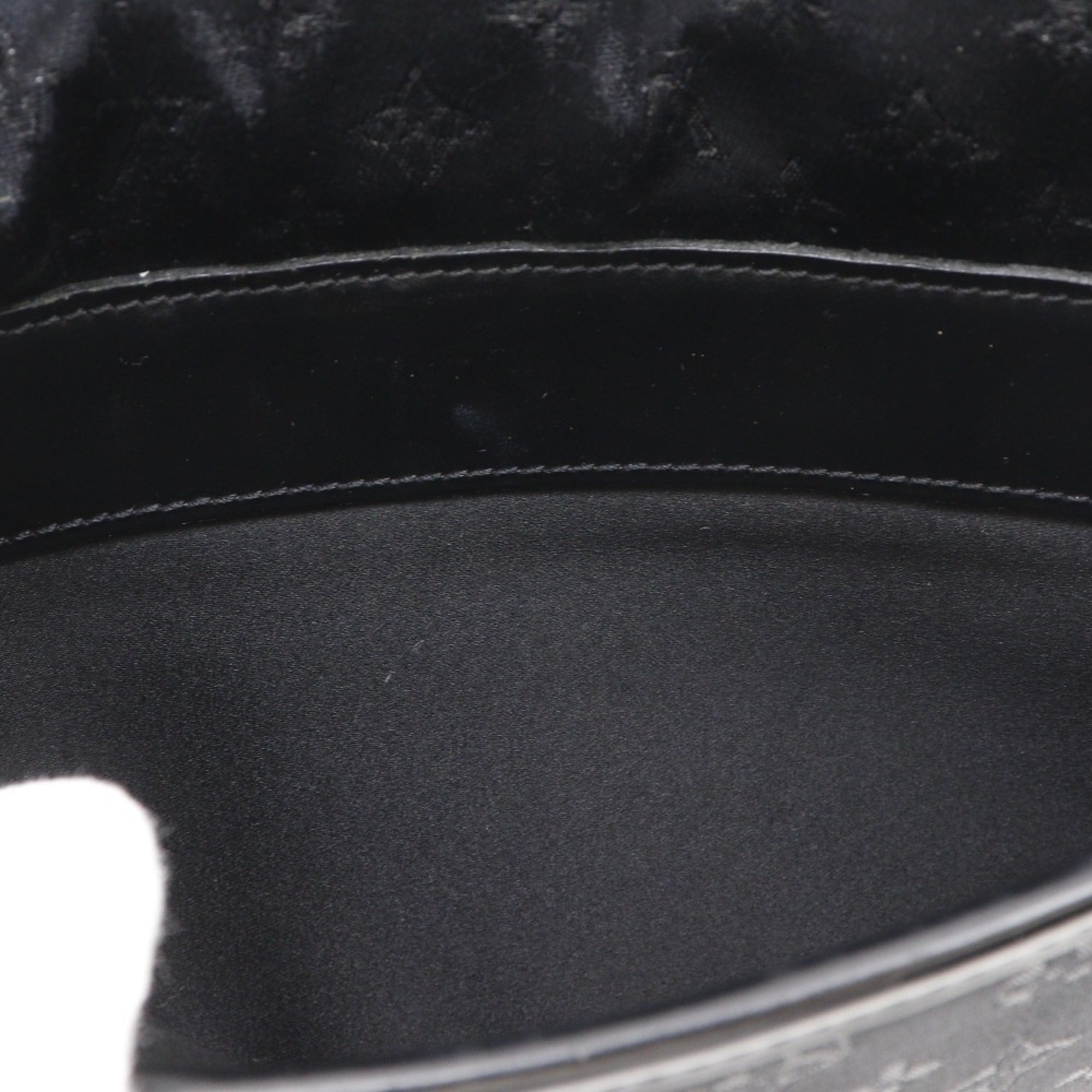 Louis Vuitton Black Monogram Satin Monogram Vernis Leather Shoulder Bag (Pre-Owned)