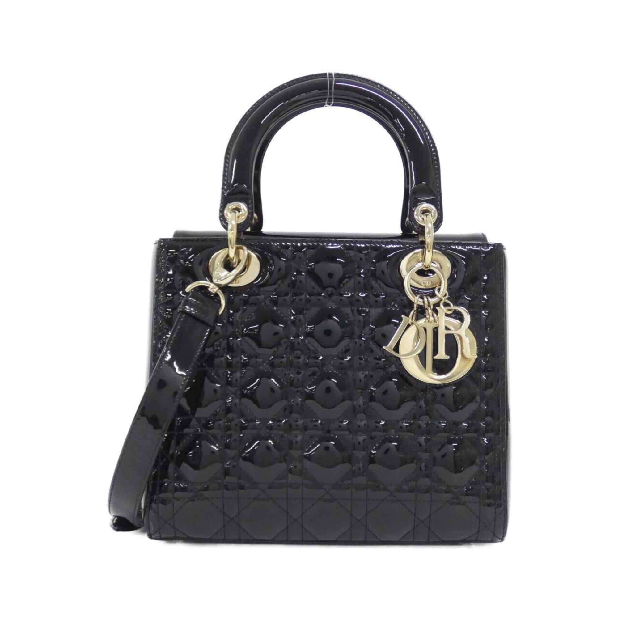 Christian Dior Black Leather Handbag (Pre-Owned)