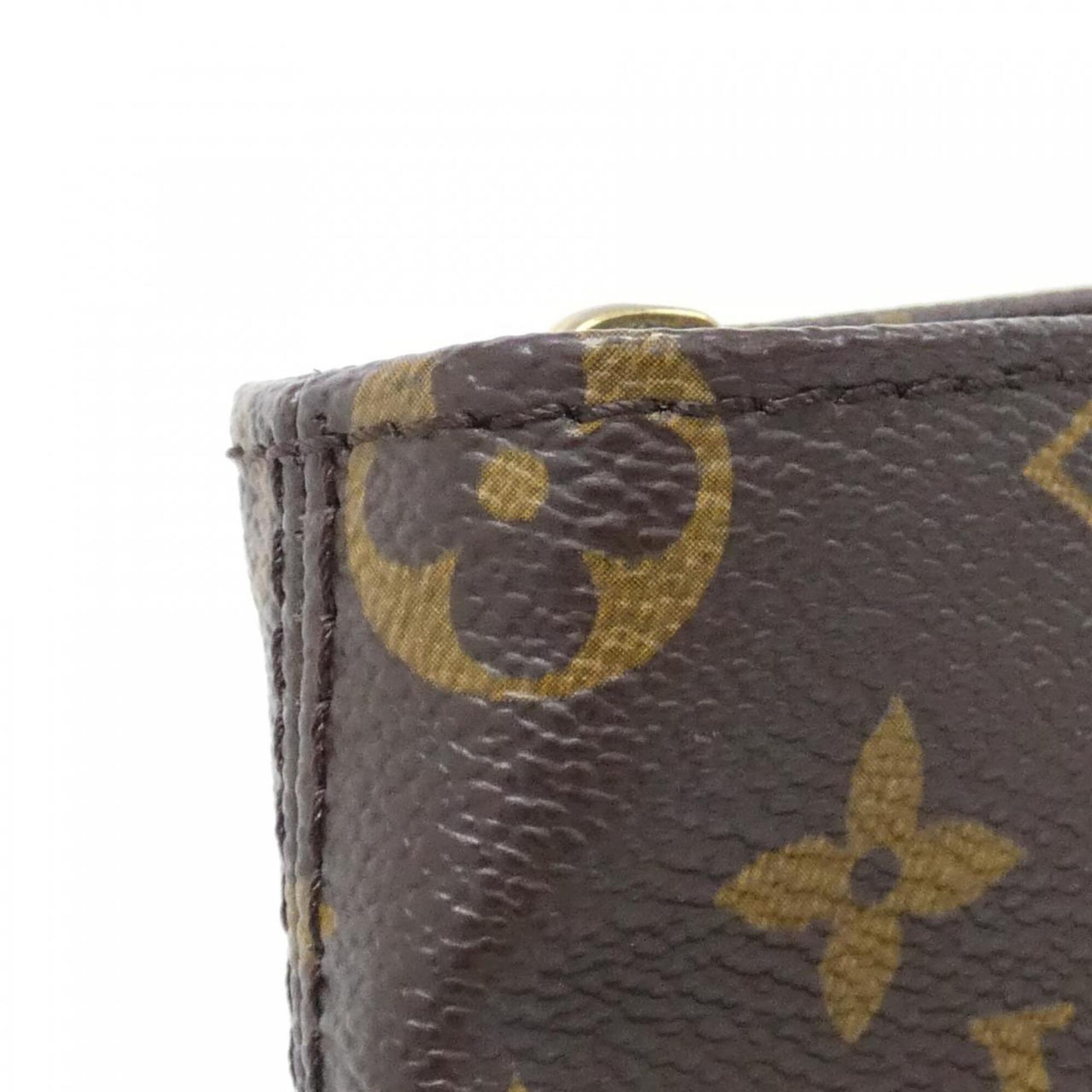 Louis Vuitton Monogram Marron Coated Canvas Handbag (Pre-Owned)